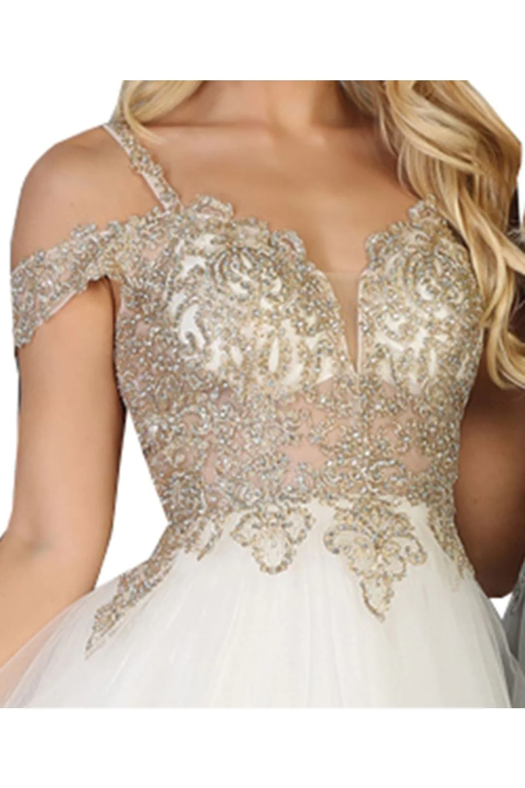 May Queen MQ1668 Cold Shoulder Embroidered A-line Short Prom Dress - Image 11