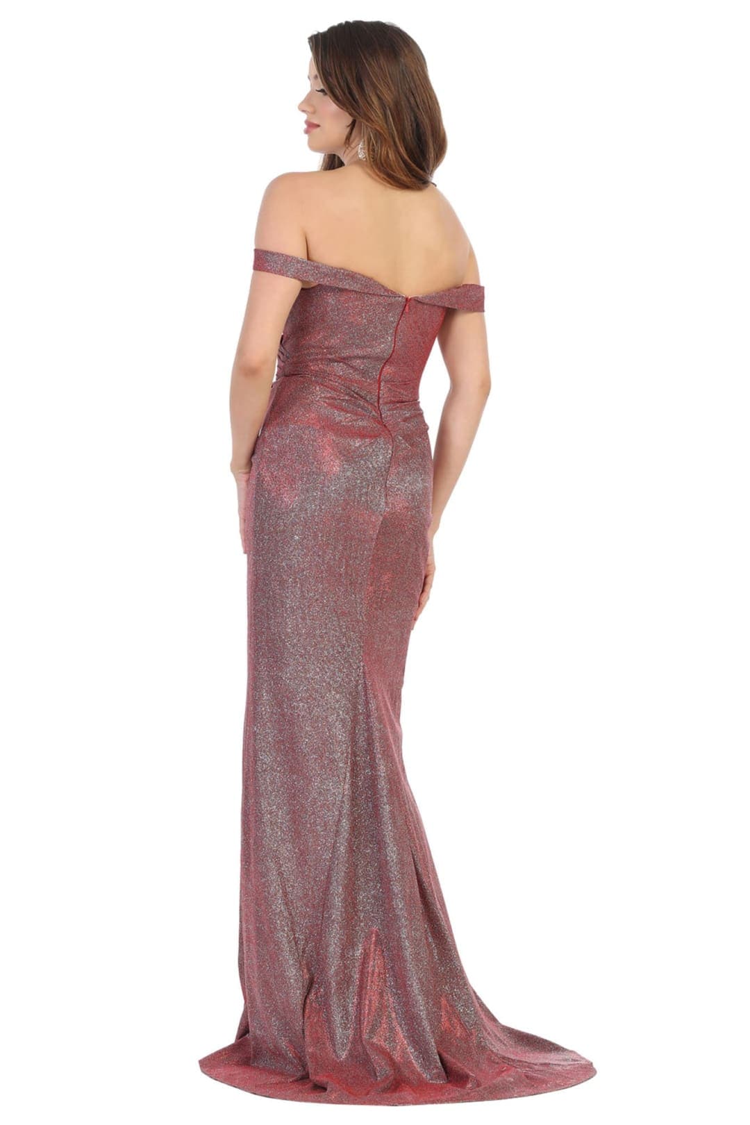 May Queen MQ1724 Off The Shoulder Long Dresses For Prom - Image 9
