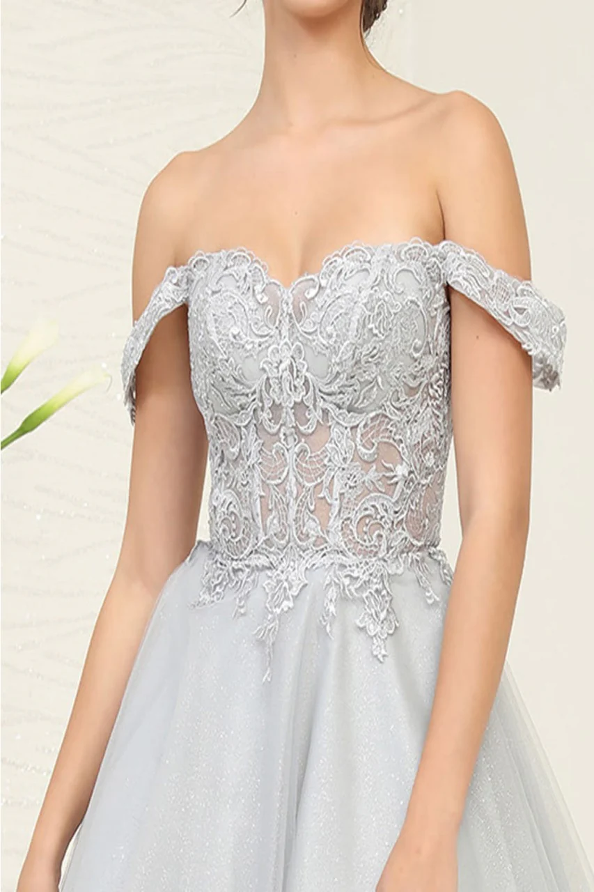May Queen MQ2009 Corset A-Line Lace Appliqued Cocktail Dress - Image 12