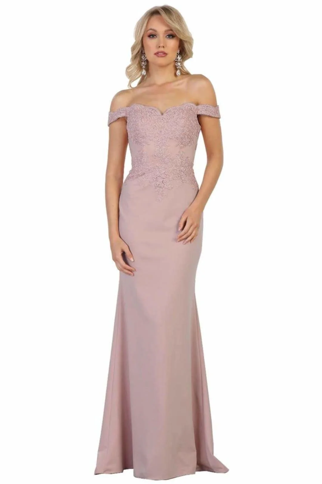 May Queen Off The Shoulder Formal Gown - Image 10
