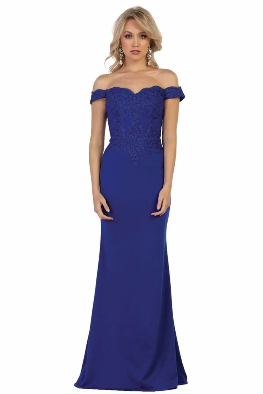 May Queen Off The Shoulder Formal Gown - Image 11