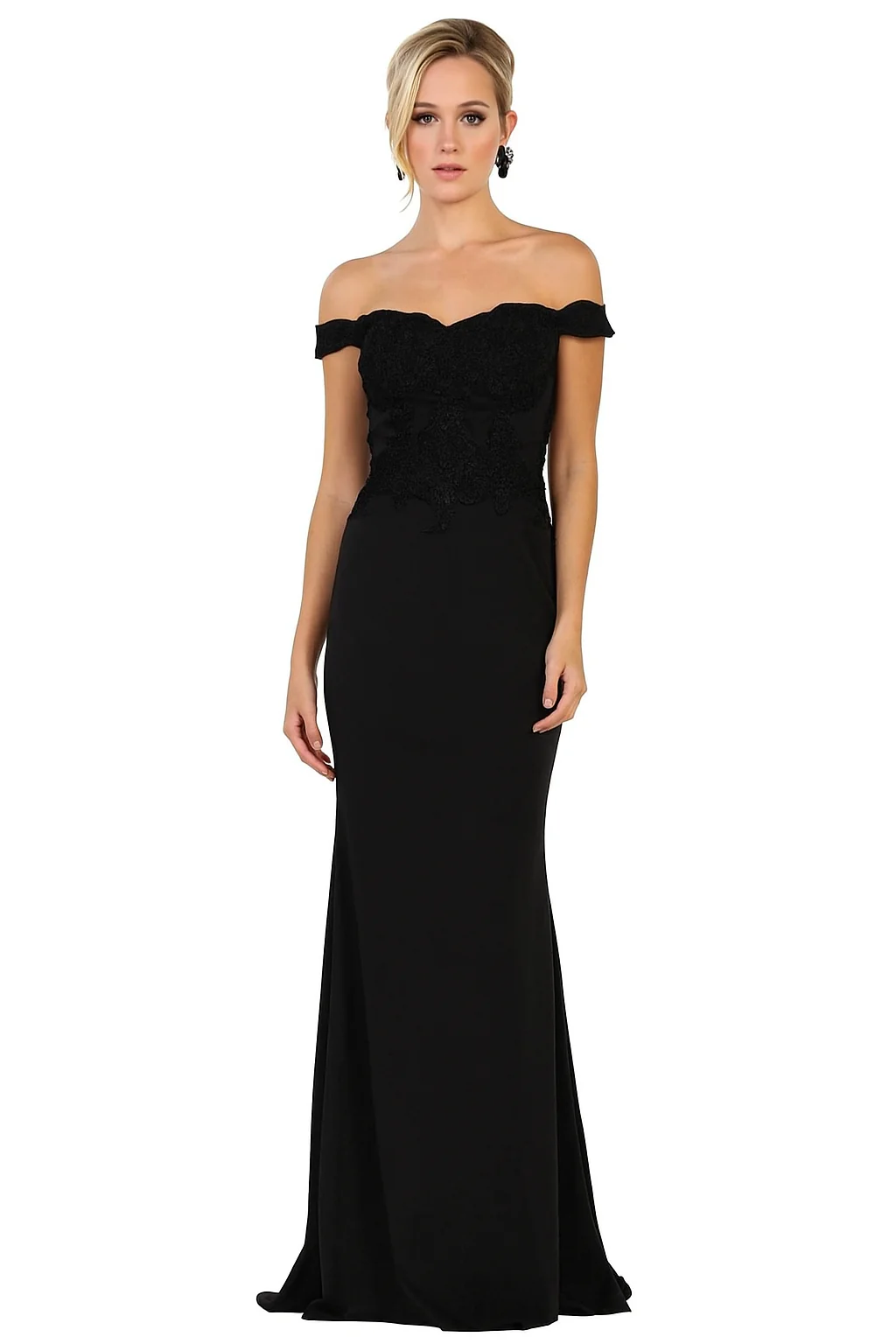 May Queen Off The Shoulder Formal Gown - Image 16