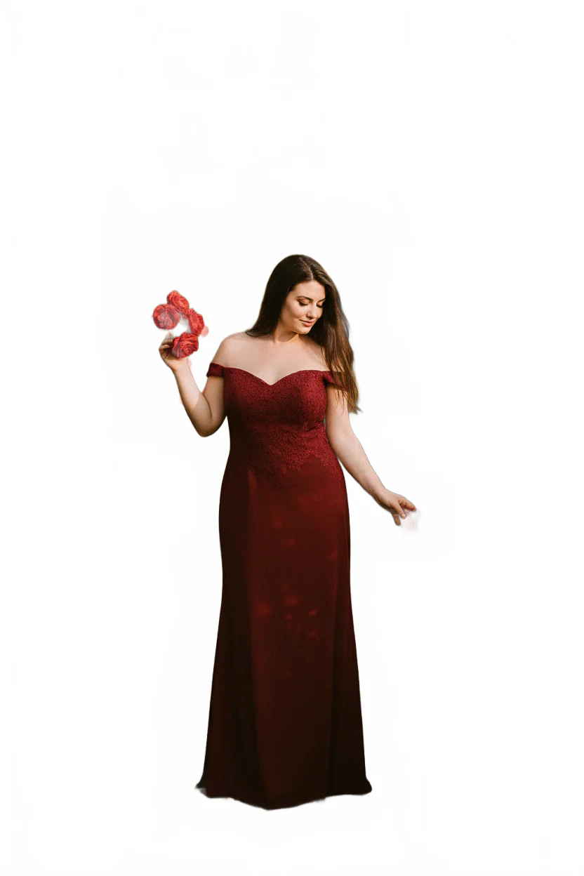 May Queen Off The Shoulder Formal Gown - Image 18