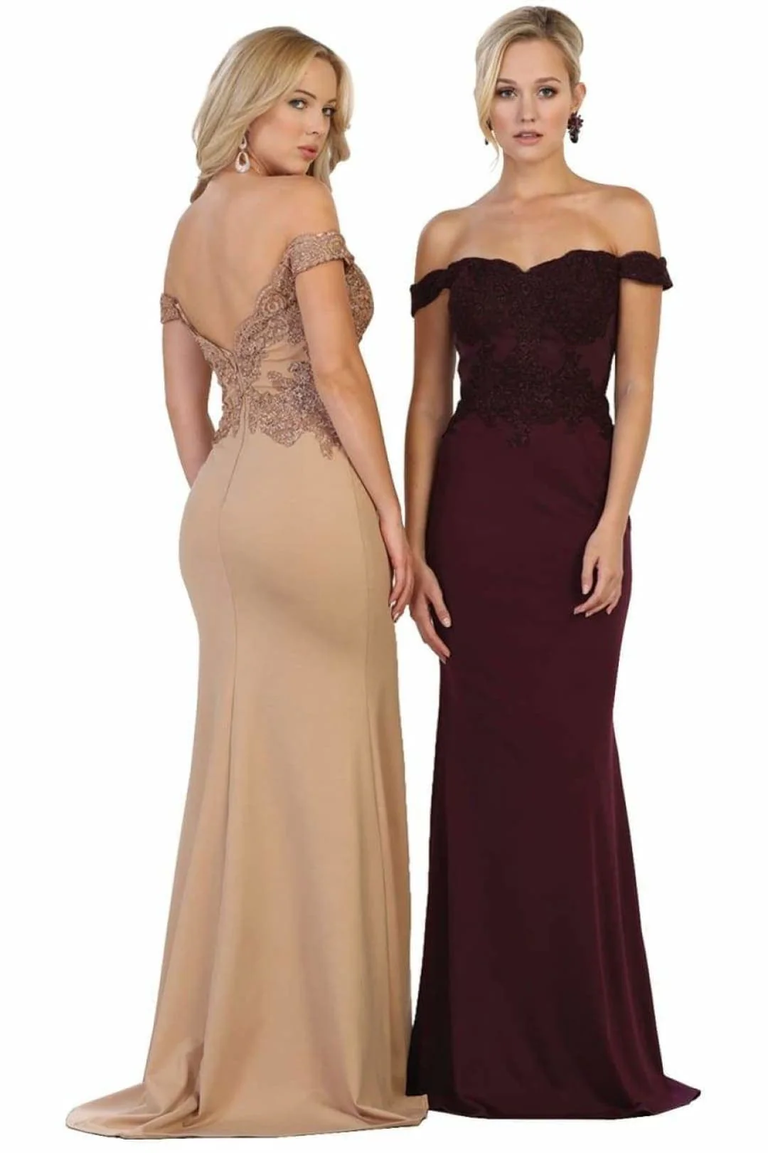 May Queen Off The Shoulder Formal Gown - Image 7