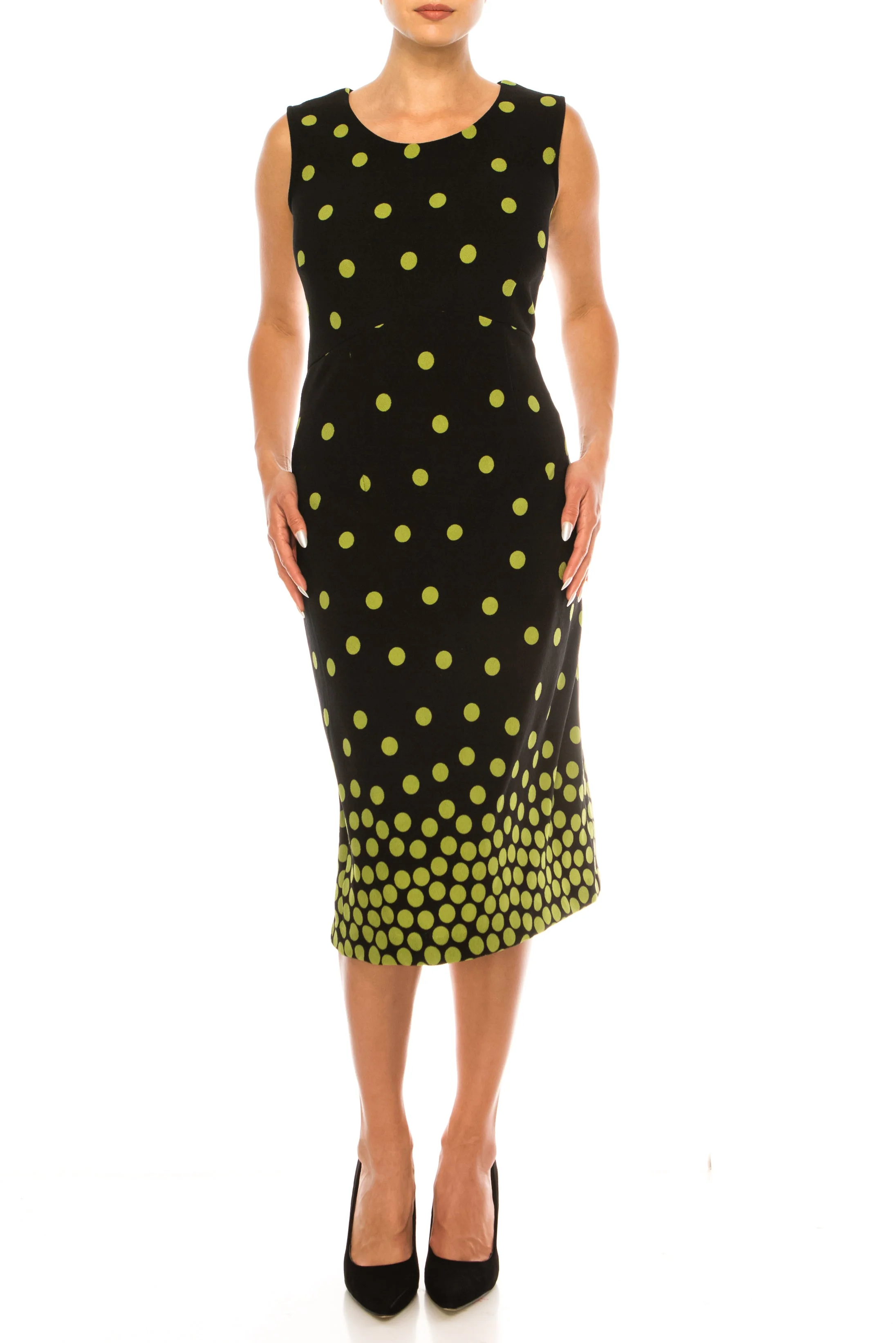 Maya Brooke 28103-KIWI BLACK-2 Jacket Dress by Maya Brooke - Image 4