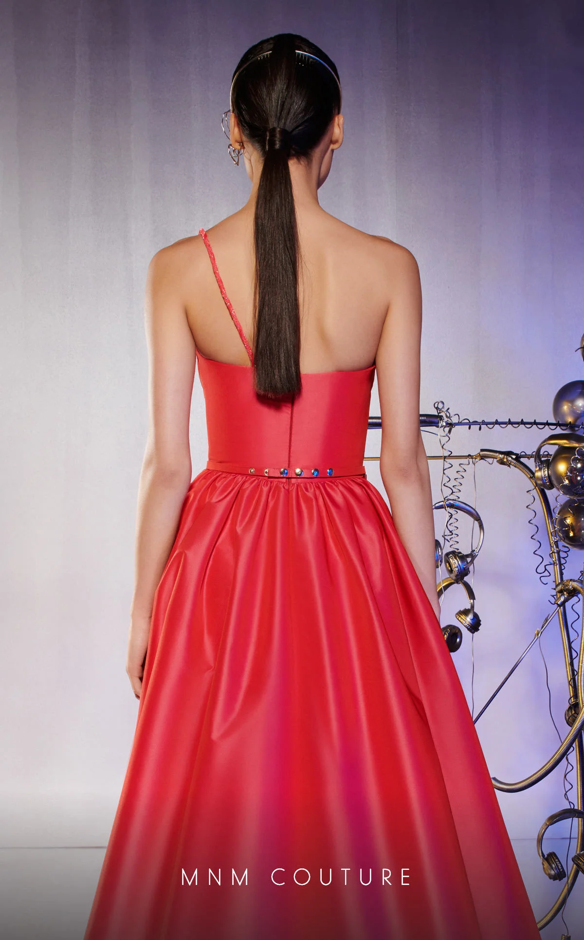MNM Couture E0031 Blue Evening Gown – Sleek Formal Dress for Special Events - Image 4