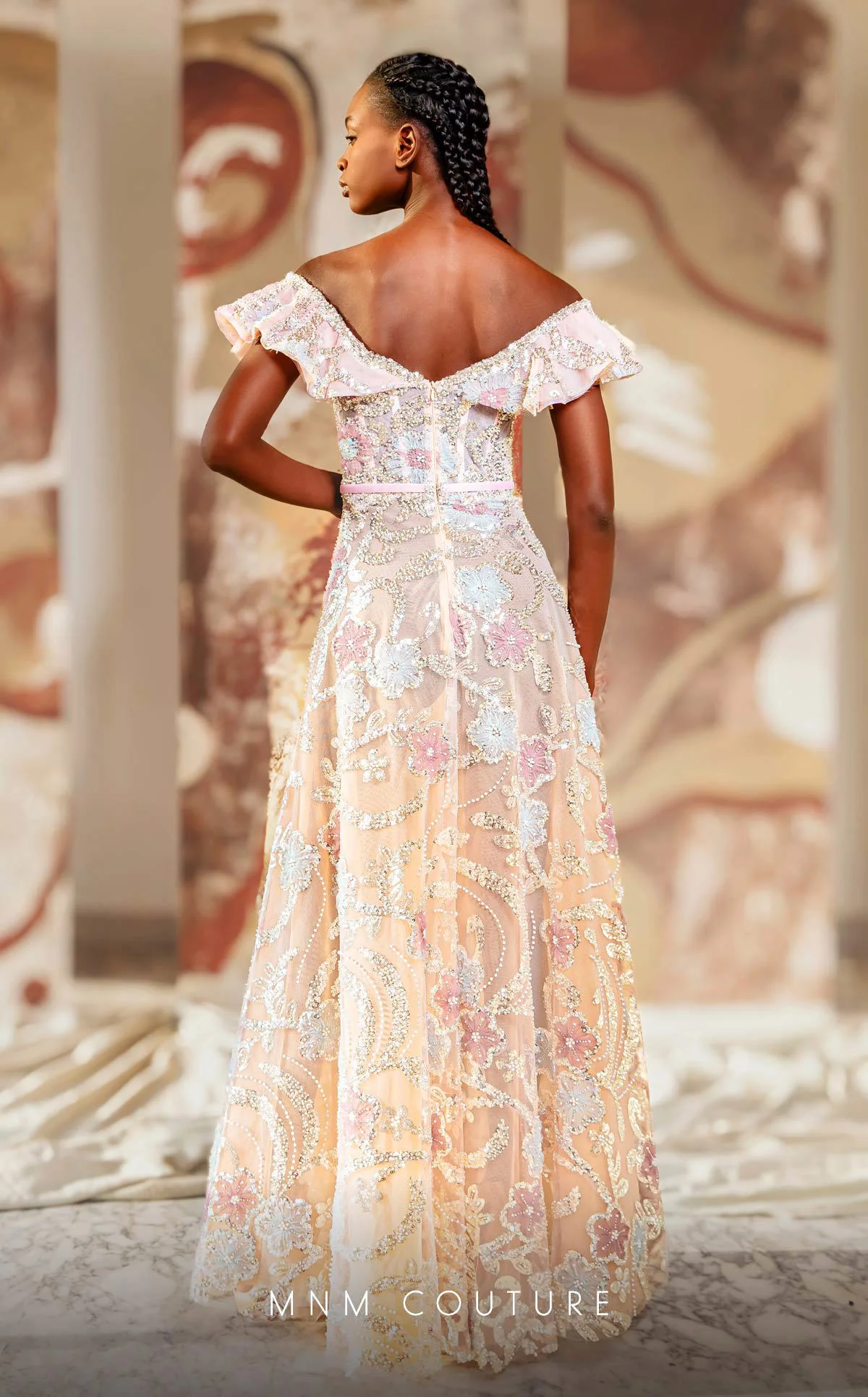 MNM Couture K4162 Pink Evening Gown - Image 2