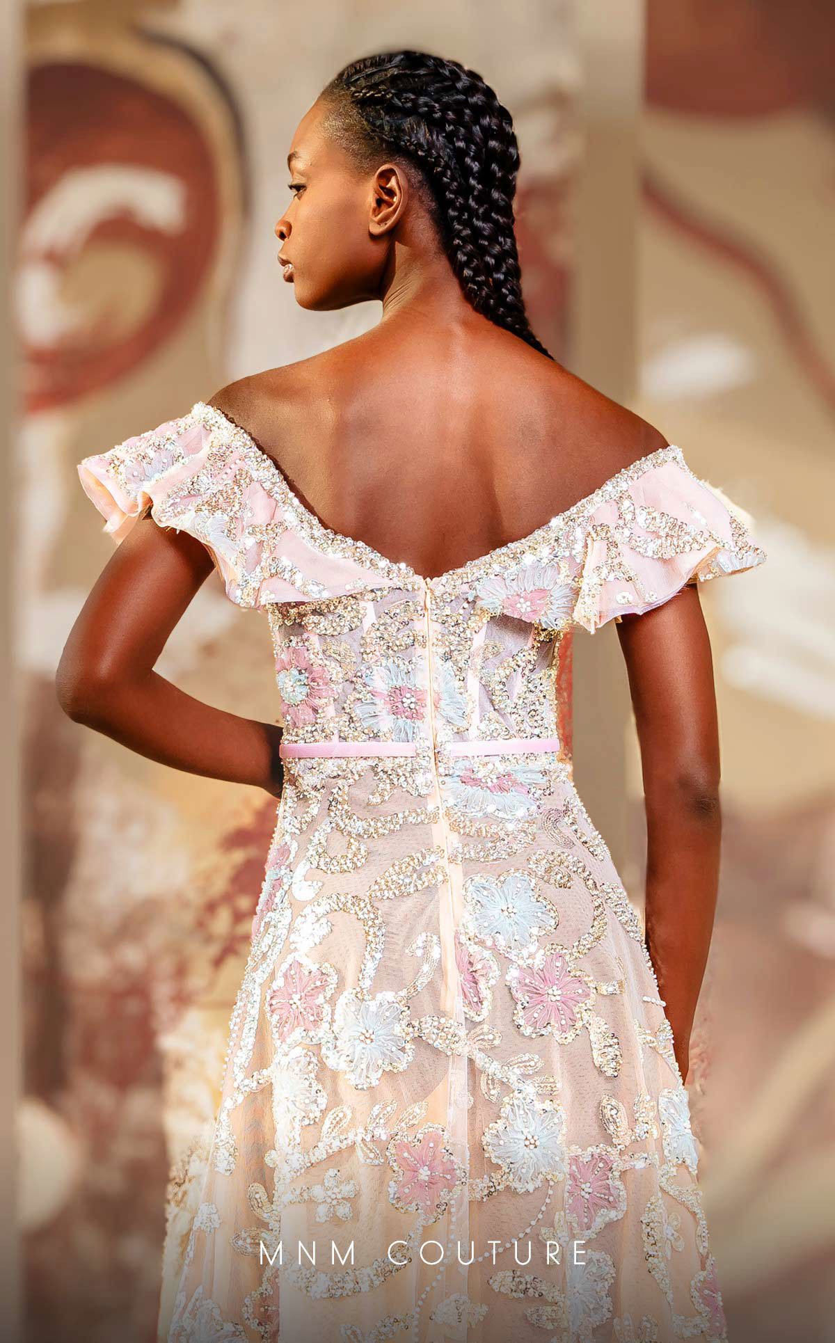 MNM Couture K4162 Pink Evening Gown - Image 4