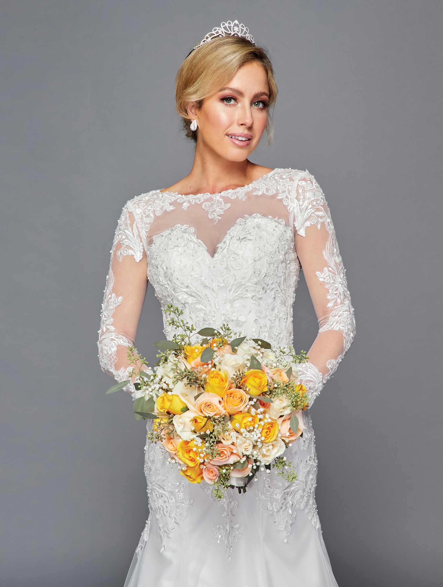 Modest Wedding Dresses | Long Sleeve White Bridal Gown by 435 - Image 3