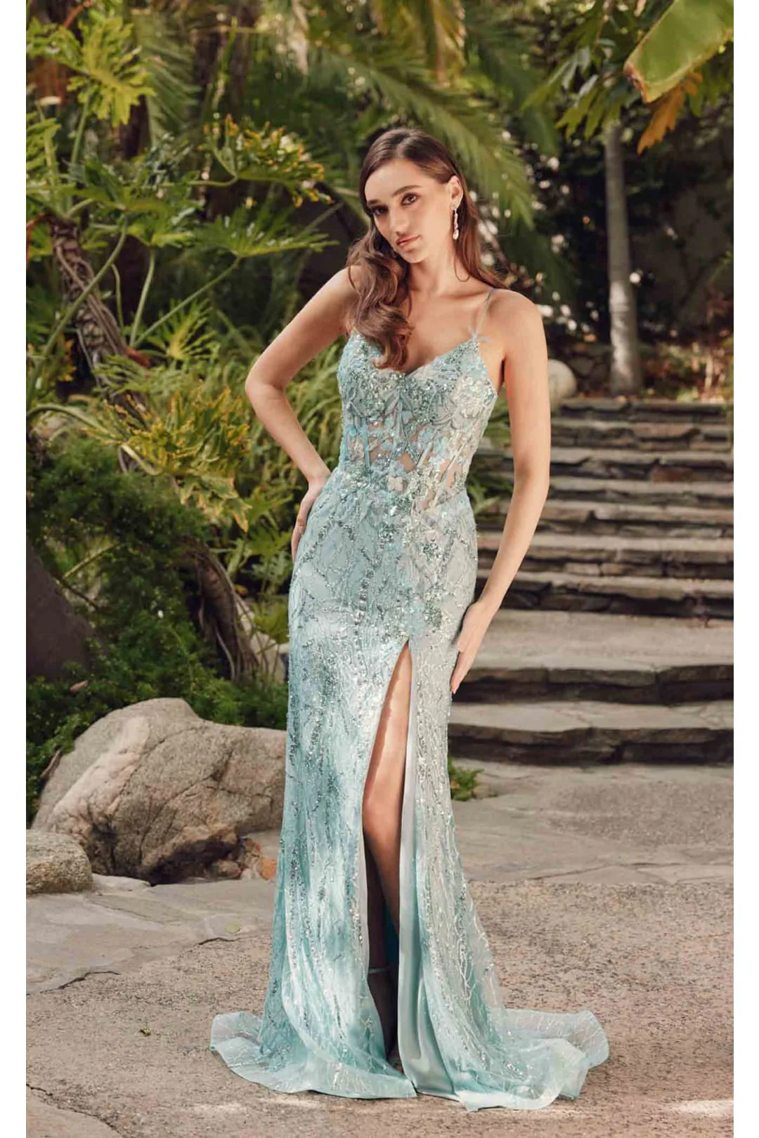 Multi-Green Bridesmaid Dresses-Inexpensive V-Neck Corset Juliet JT2425A