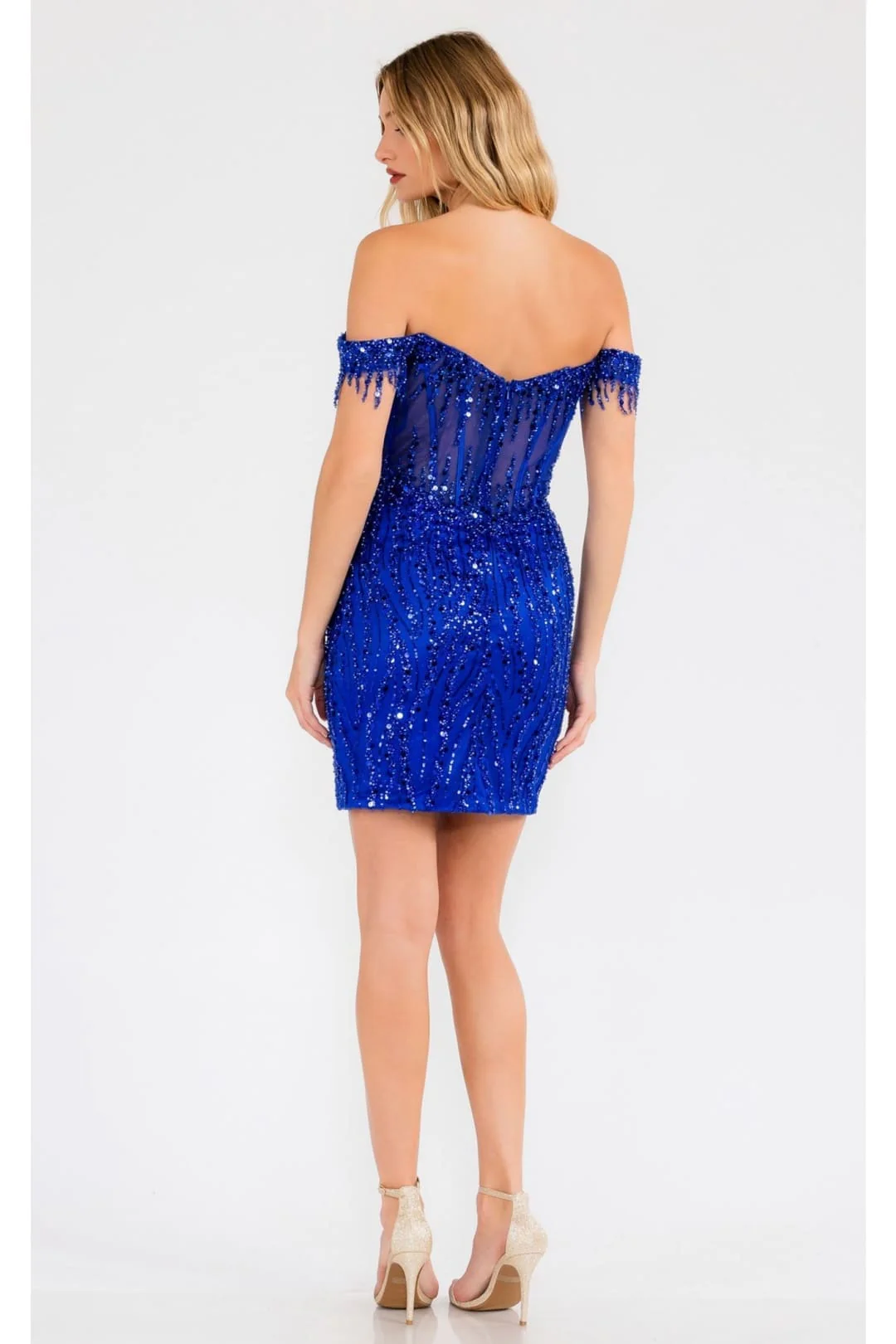 New Year's Eve Dress in Royal Blue Style JT919L NYE Outfit - Image 8