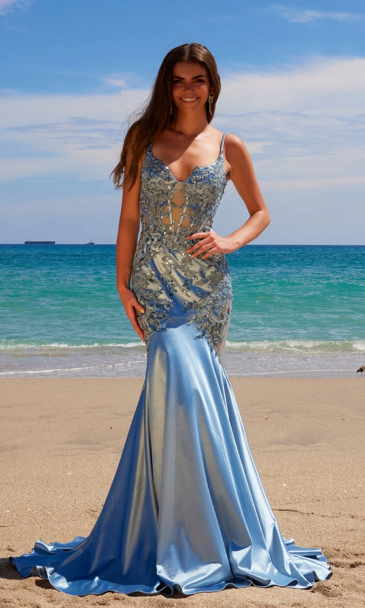 Nox Anabel E1532 Long Mermaid Prom Dress - Image 15