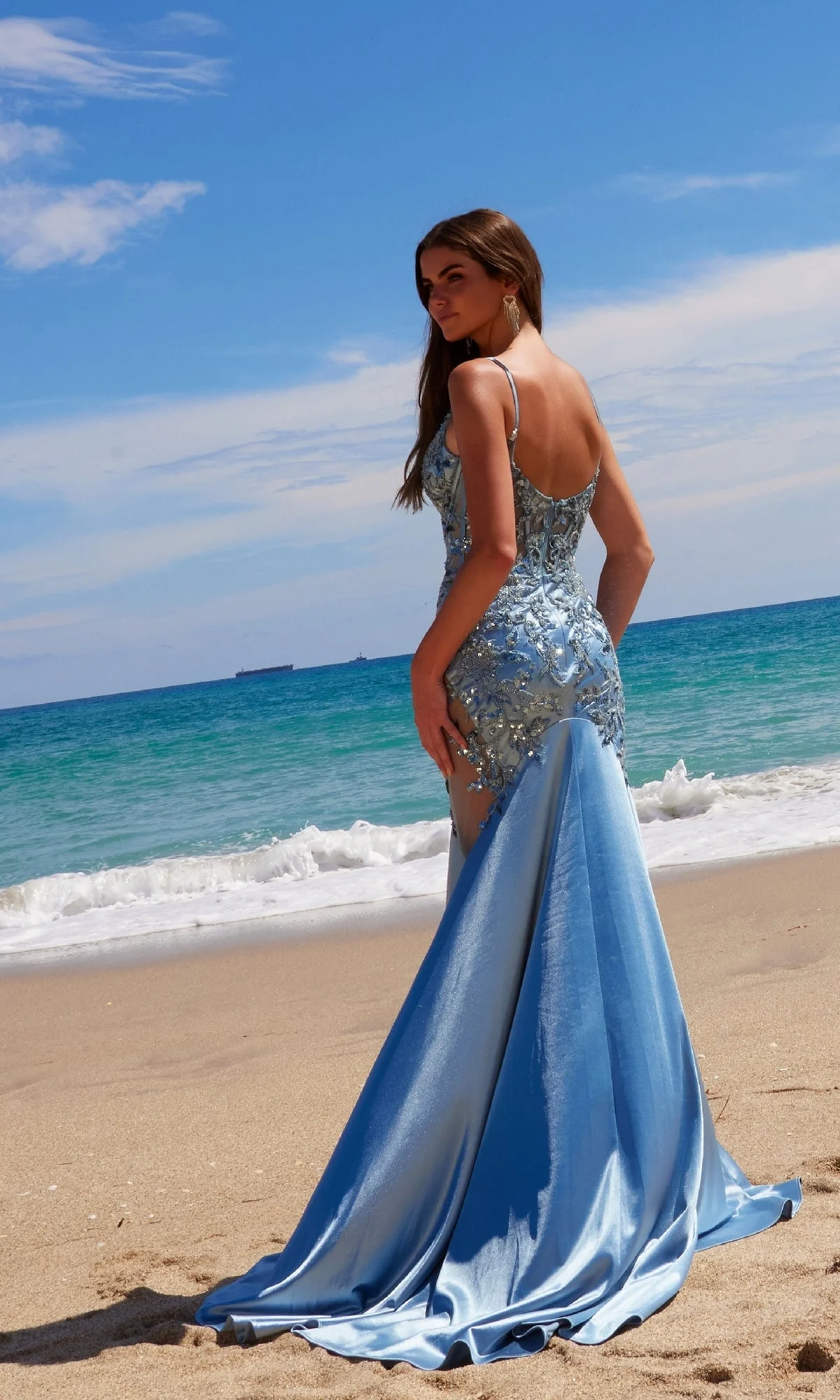Nox Anabel E1532 Long Mermaid Prom Dress - Image 16