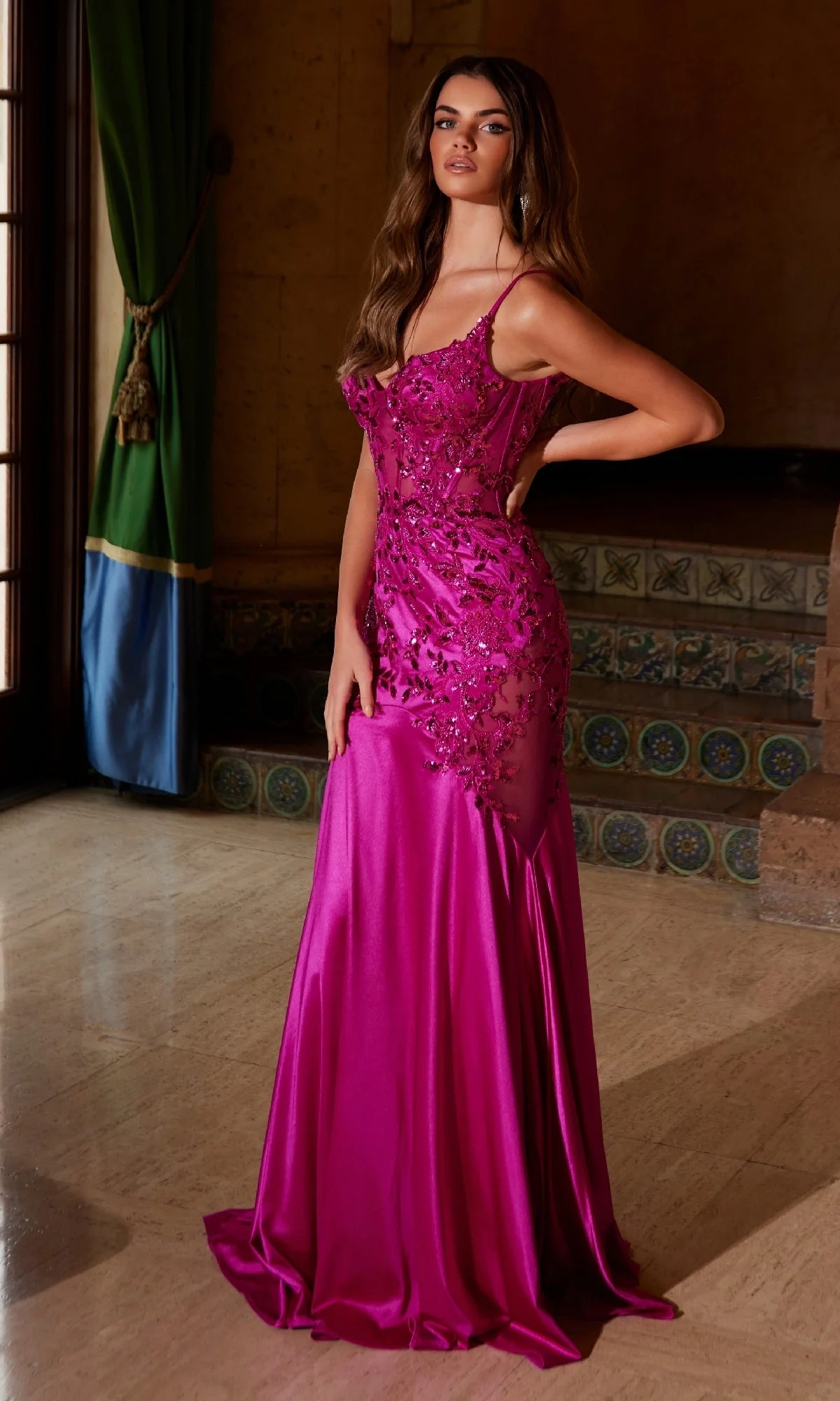 Nox Anabel E1532 Long Mermaid Prom Dress - Image 3