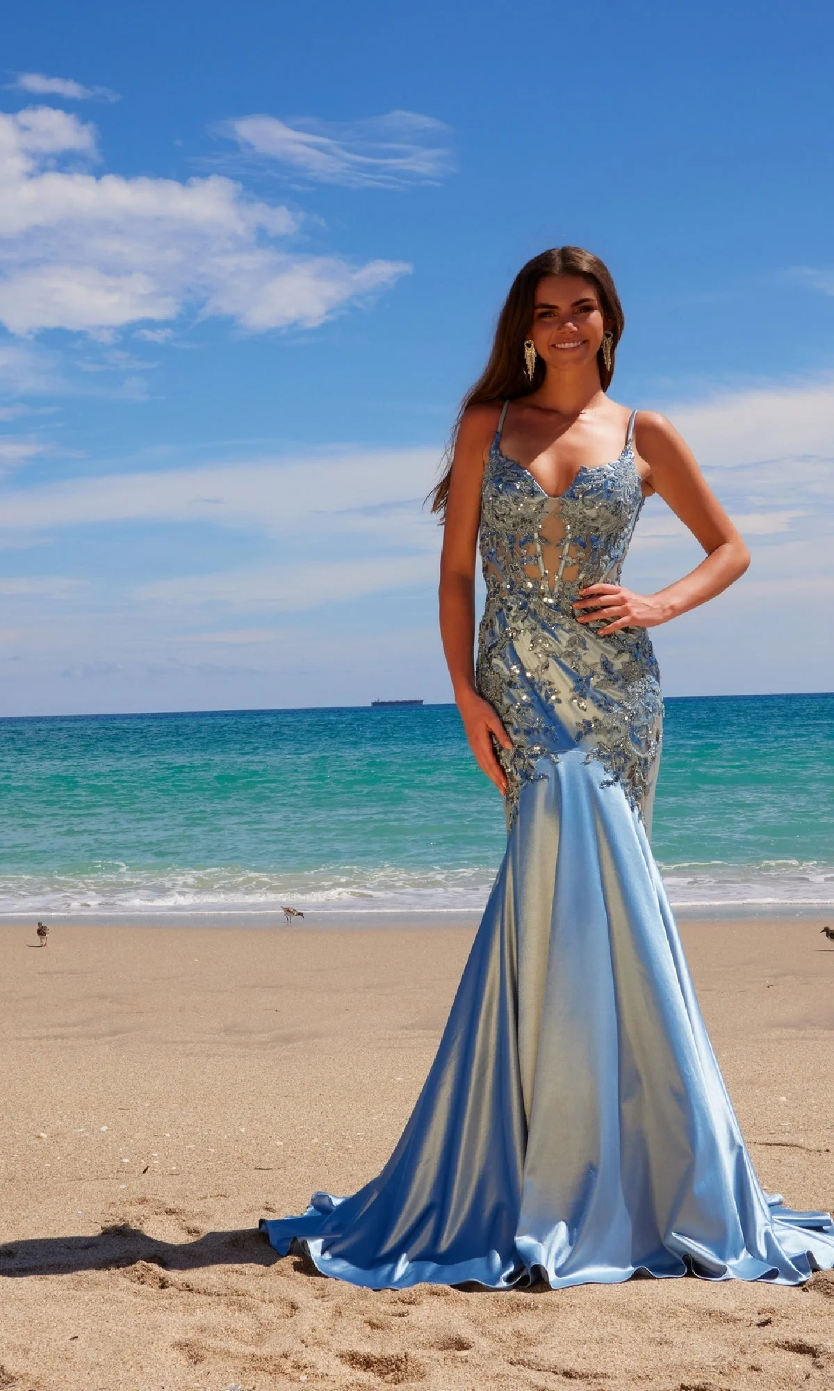 Nox Anabel E1532 Long Mermaid Prom Dress - Image 9