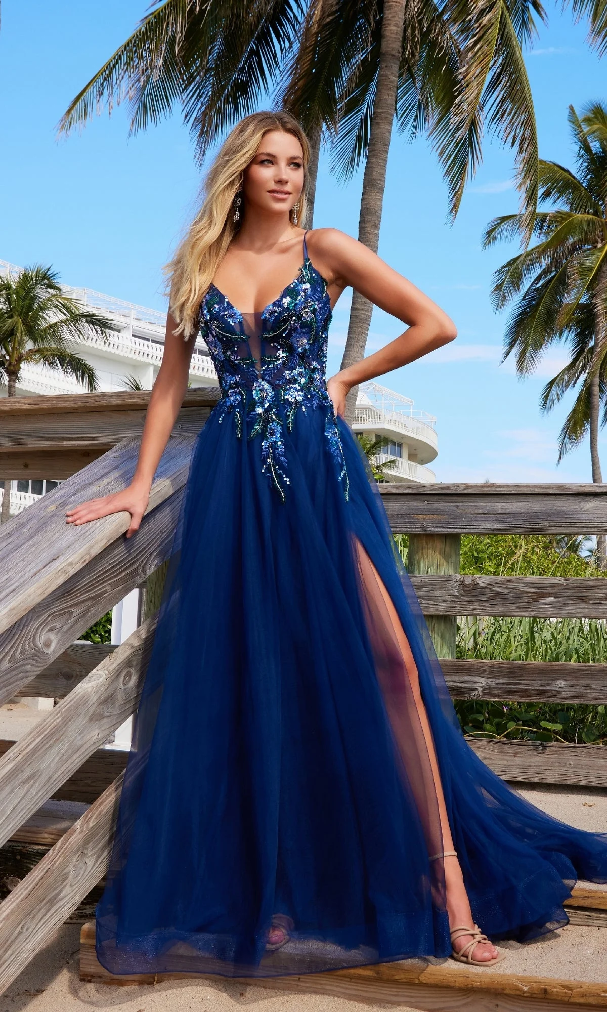 Nox Anabel G1649 Lace-Up Long A-Line Prom Dress - Image 16
