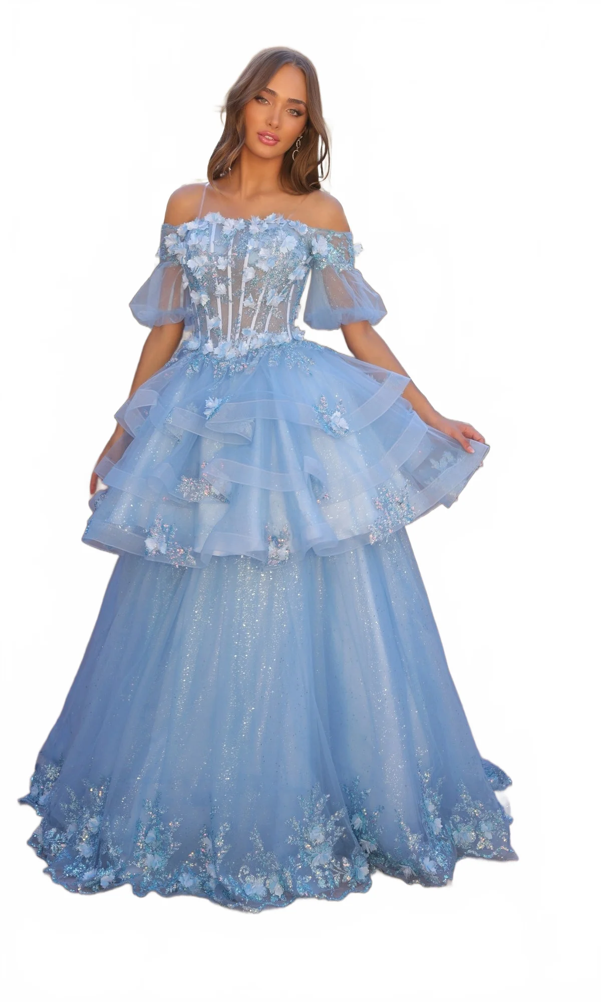 Nox Anabel H1360 Two Piece Quinceanera Dress Removable-Skirt Formal Ball Gown - Image 11