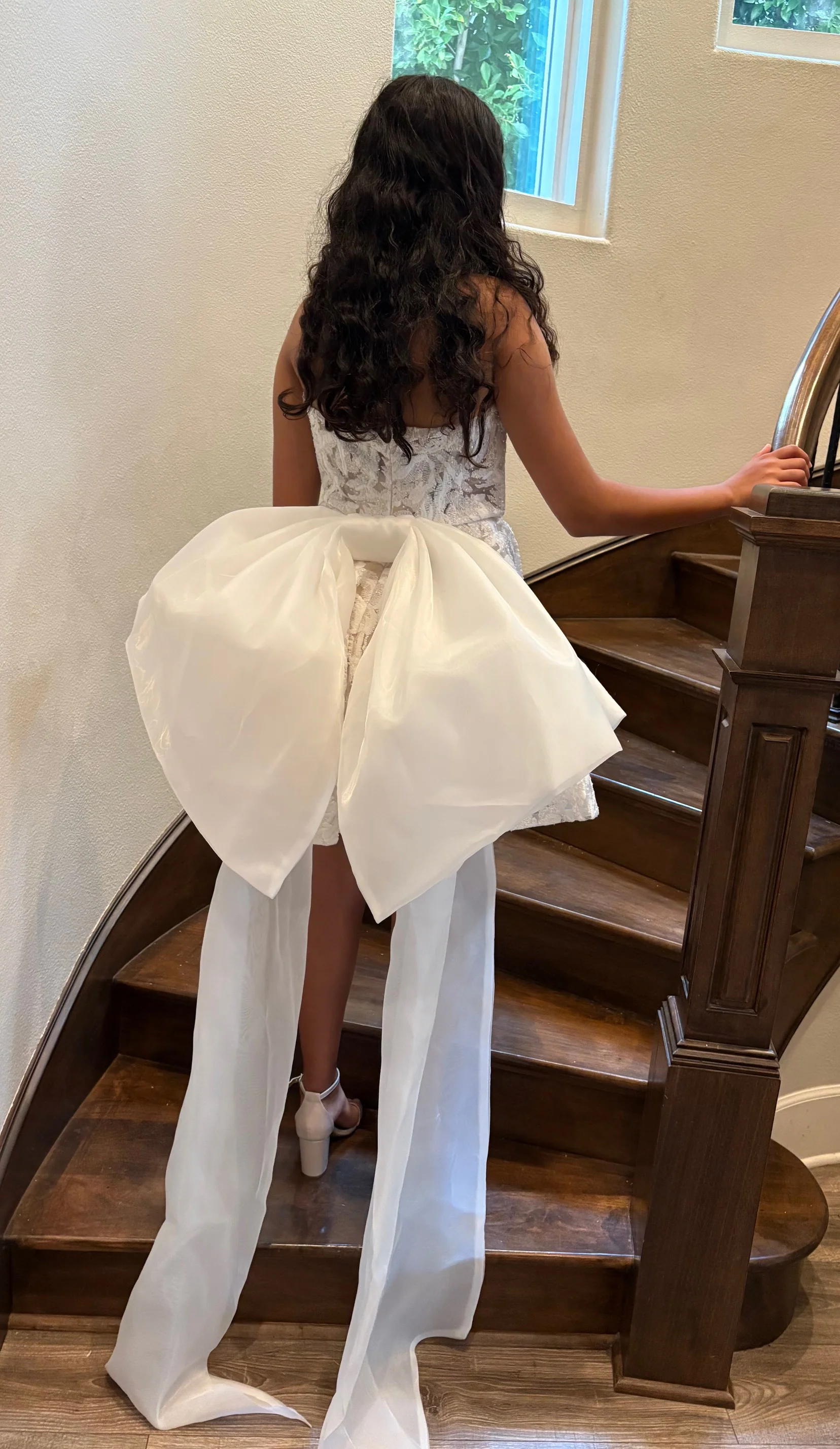 Nox Anabel JQ1017 Strapless Short Lace Prom Dress - Image 10