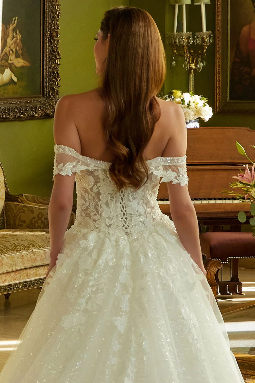 Off Shoulder Bridal Ball Gown by GLS Gloria GL3602 - Image 4