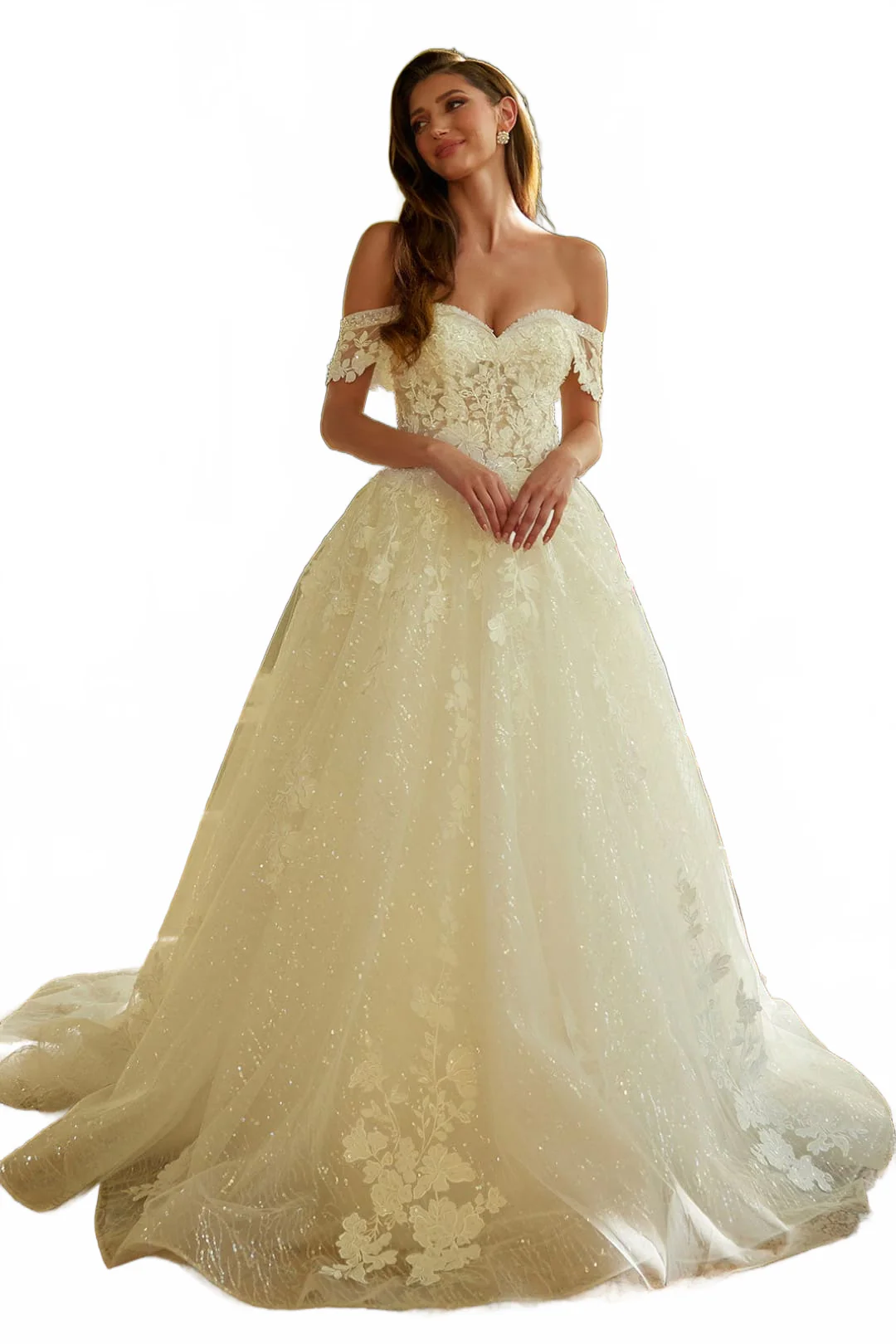 Off Shoulder Bridal Ball Gown by GLS Gloria GL3602 - Image 7