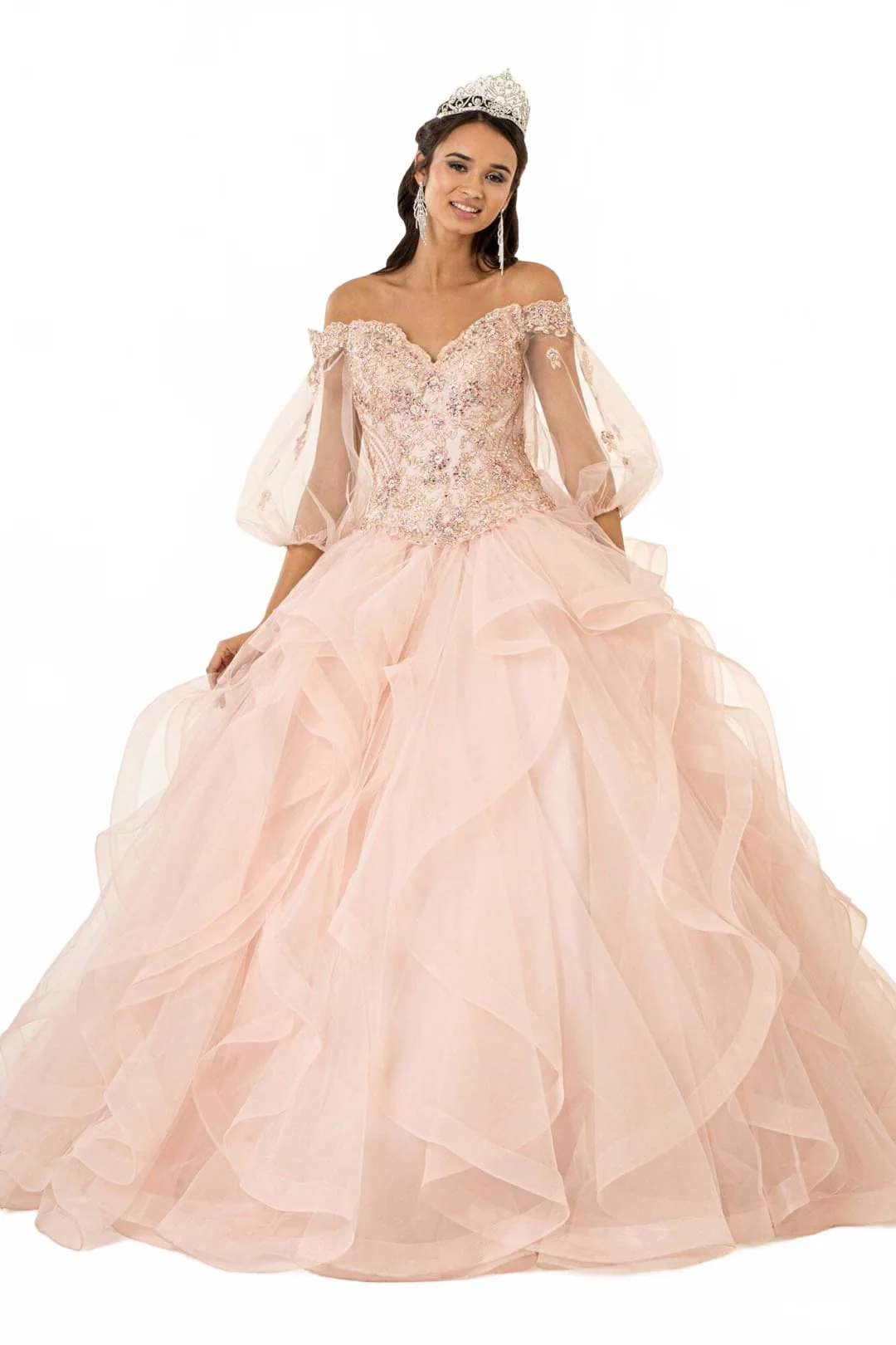 Off Shoulder Ball Gown by Elizabeth KGL2601 - Image 6