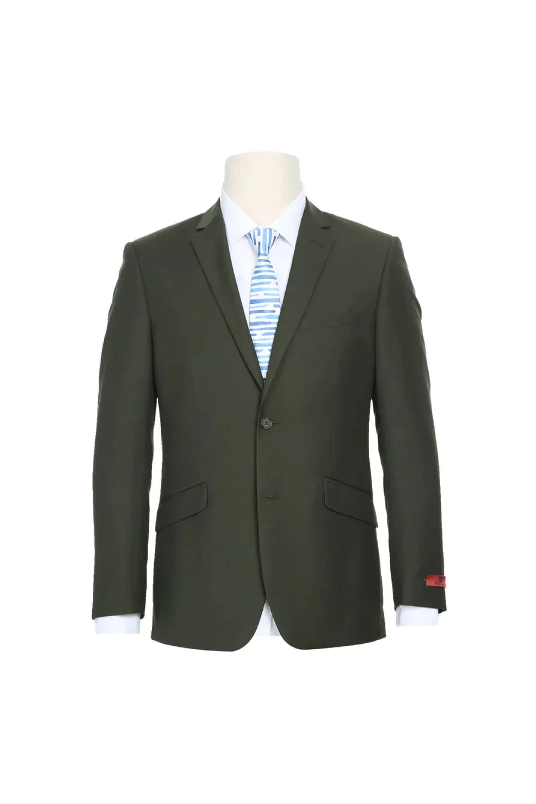 Olive Green Groomsmen Suit for Men & Boys - Perfect for Weddings - Image 3