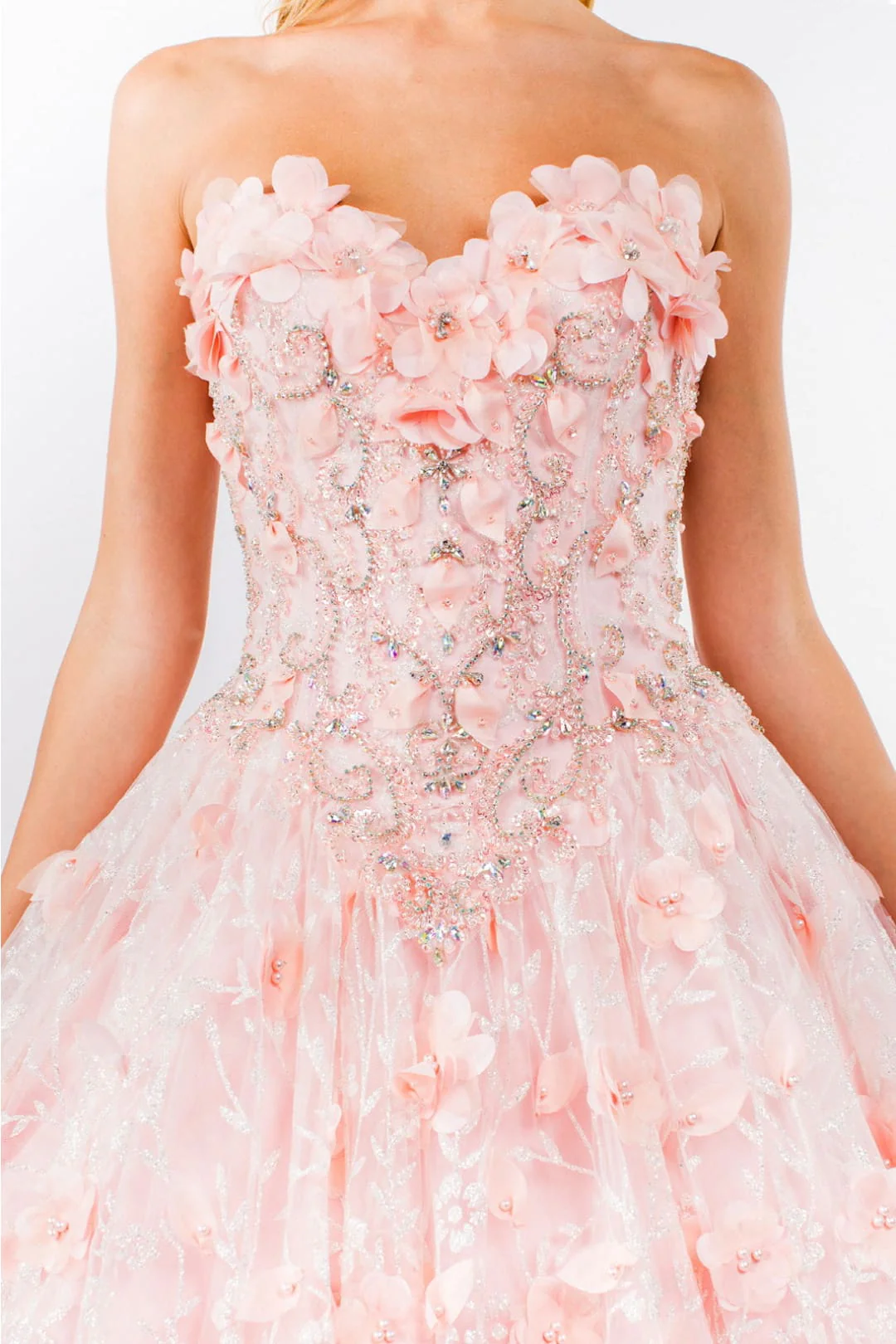 Pink and White Ball Gown by Elizabeth KGL1939 - Image 5