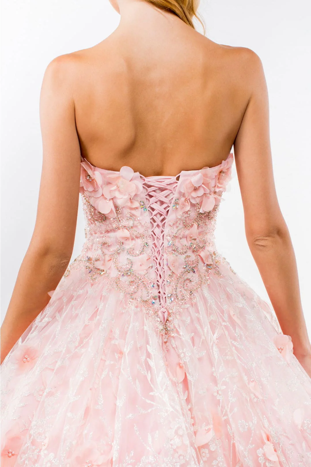 Pink and White Ball Gown by Elizabeth KGL1939 - Image 6