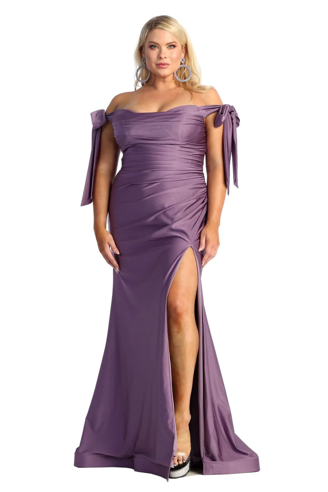 Plus Size Long Evening Gown Maxi Formal Dress for Women - Image 10