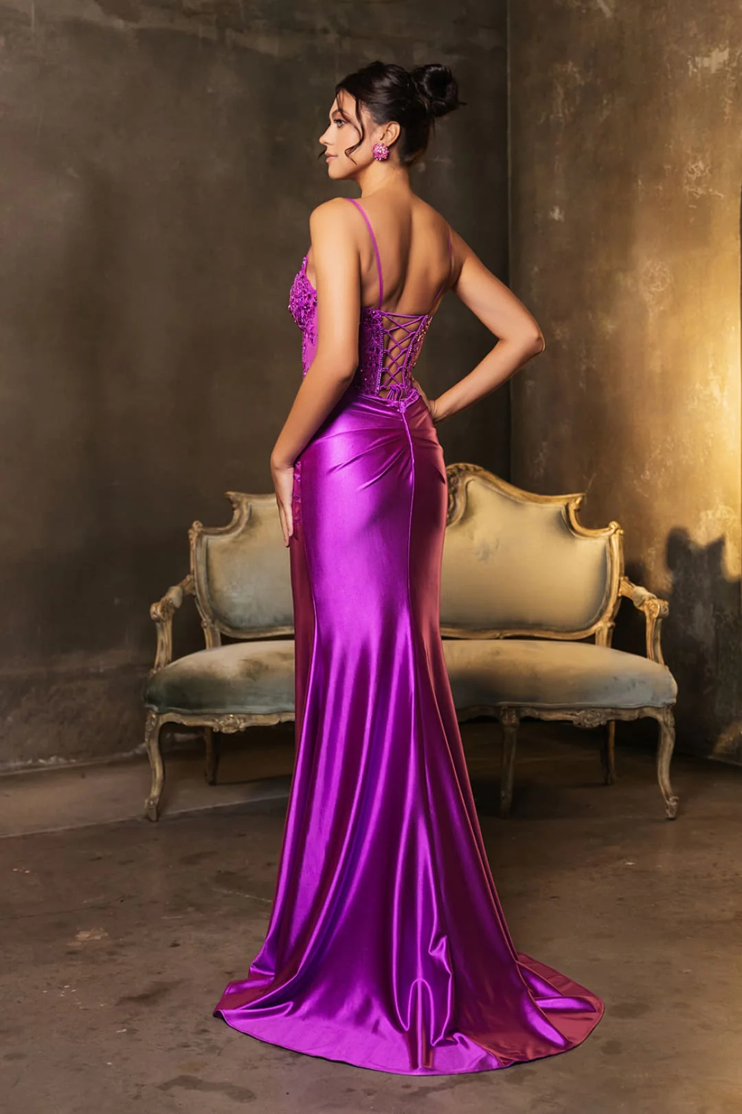 Plus Size Long Evening Gown Maxi Formal Dress for Women By May Queen MQ2139 - Image 10