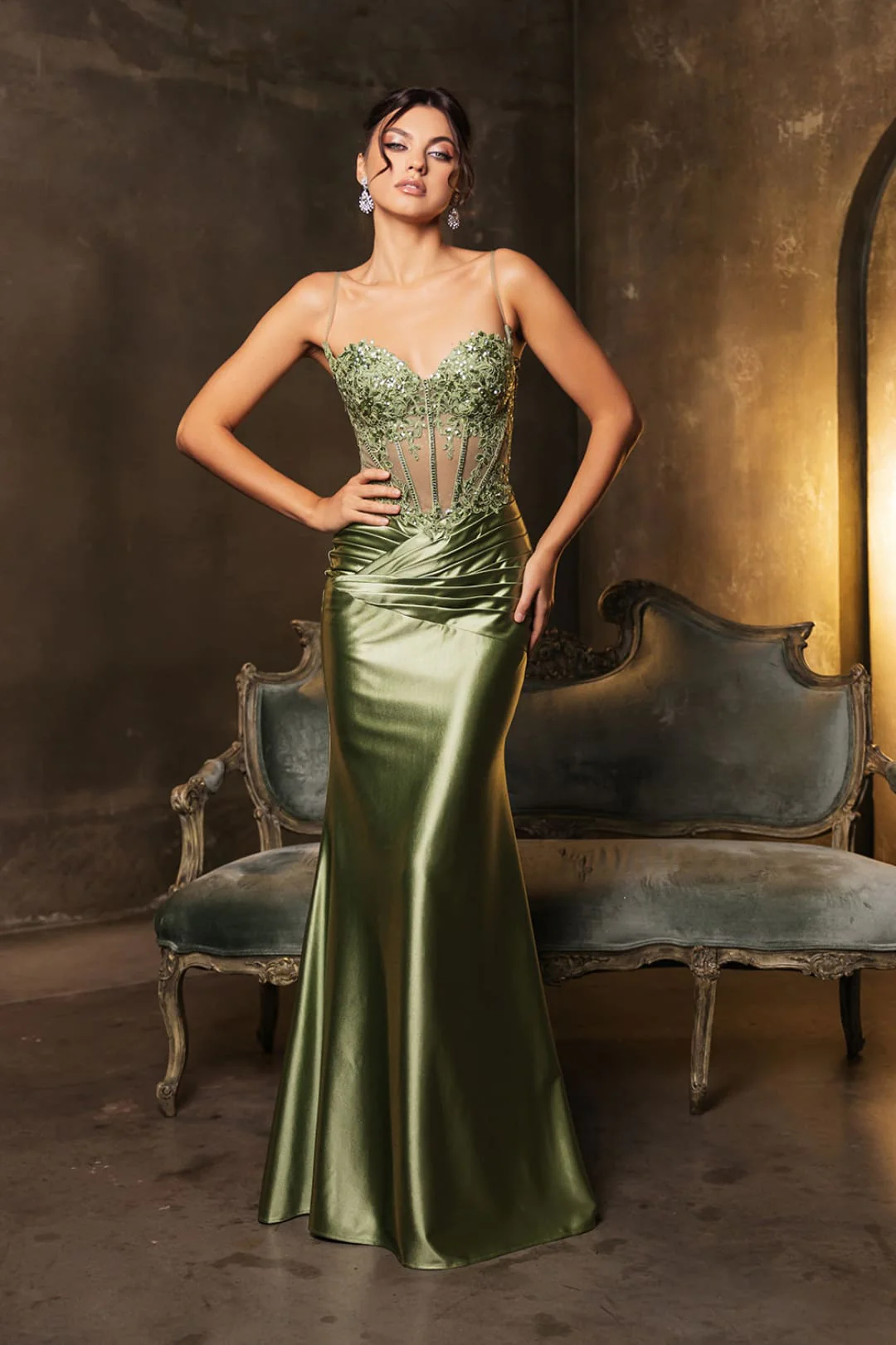 Plus Size Long Evening Gown Maxi Formal Dress for Women By May Queen MQ2139 - Image 13