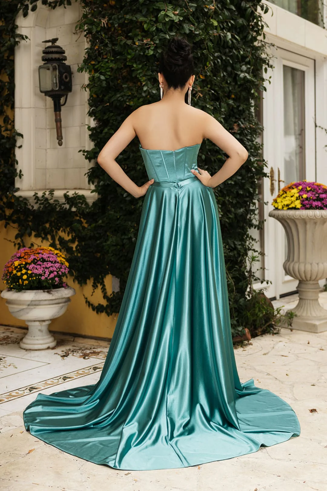 Plus Size Long Evening Gown Maxi Formal Dress for Women By May Queen MQ2144 - Image 12