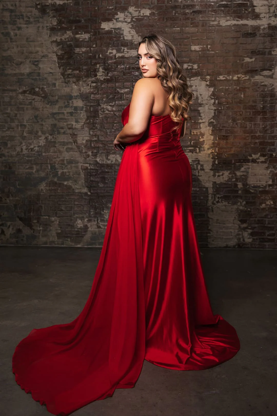 Plus Size Long Evening Gown Maxi Formal Dress for Women By May Queen MQ2150 - Image 3