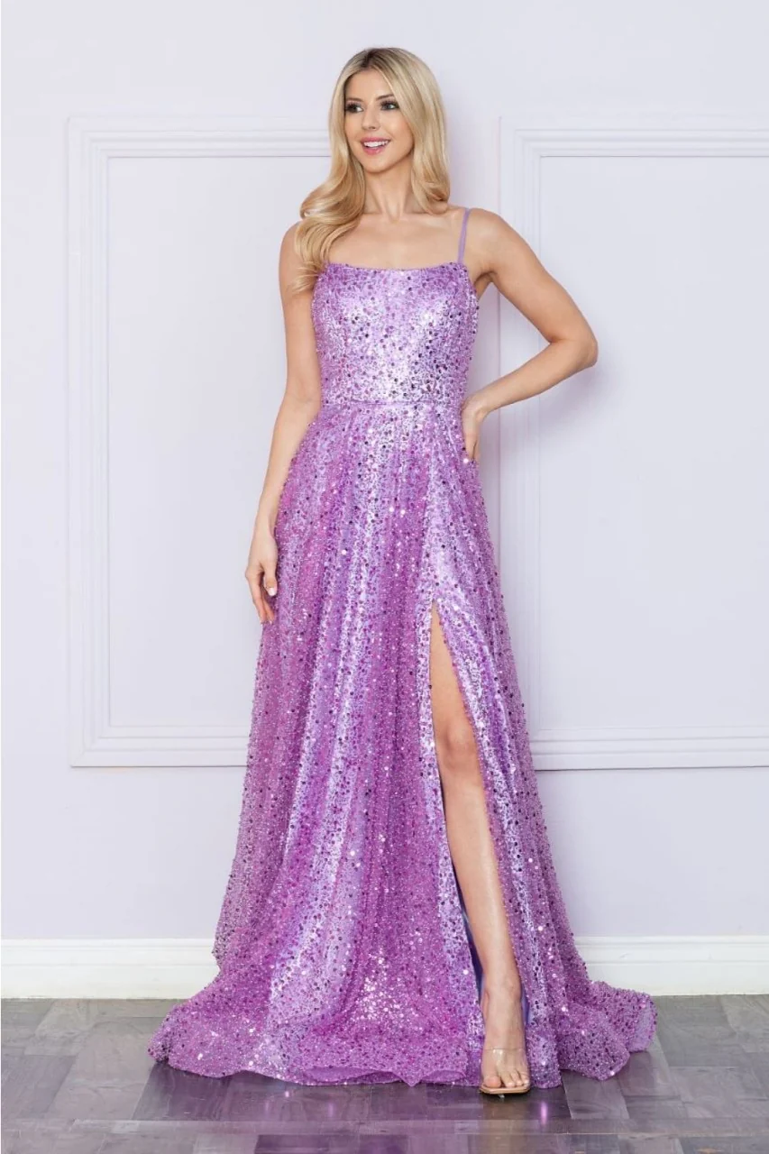 Poly USA 9290 Side Pockets A-Line Pageant Dress - Image 3