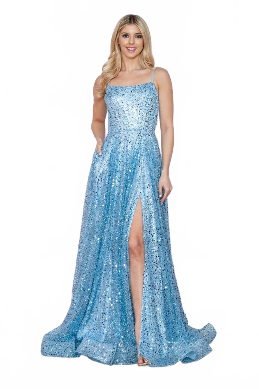 Poly USA 9290 Side Pockets A-Line Pageant Dress - Image 8