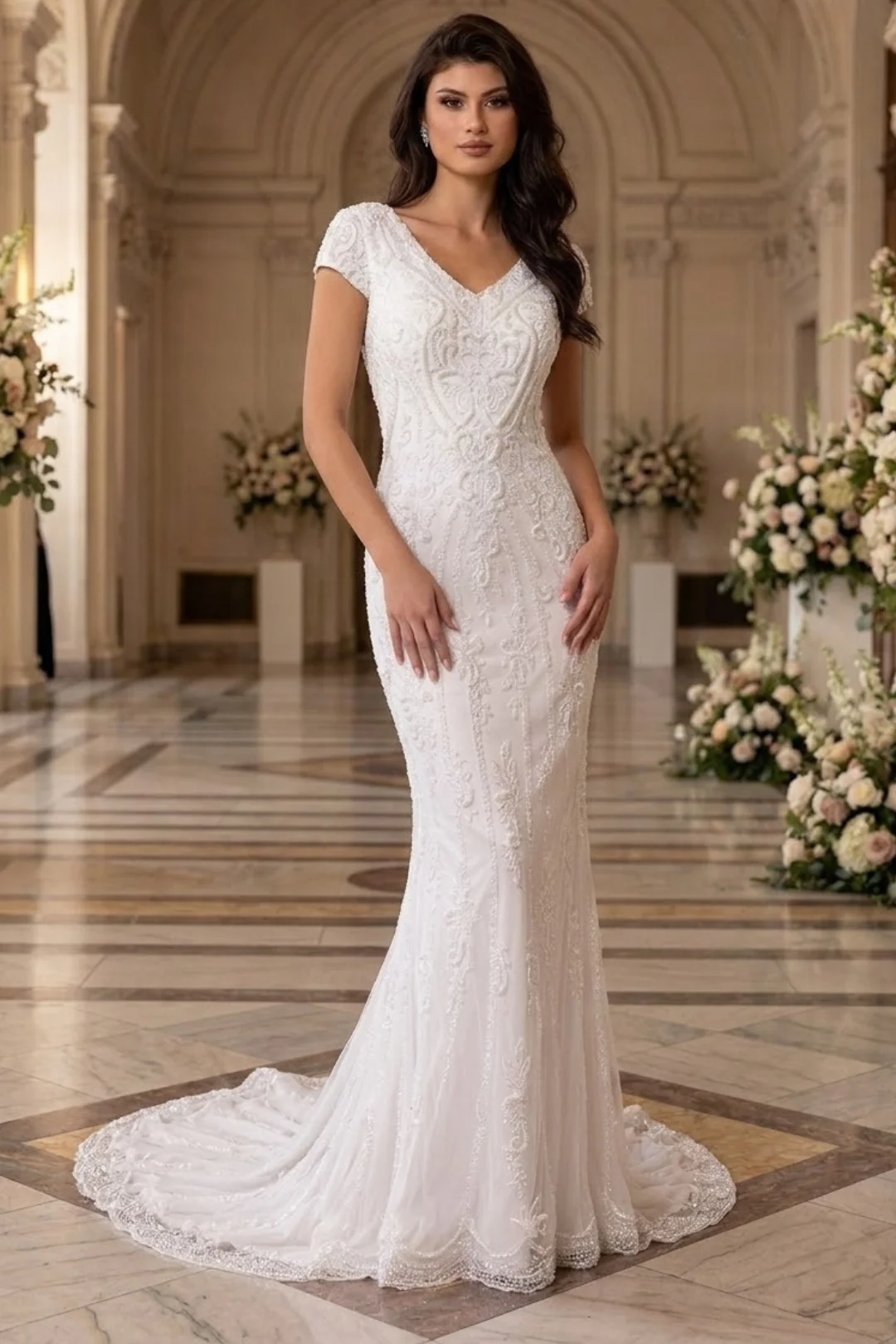 Primavera Couture 11121 Long Bridal Gown Fitted Wedding Dress - Image 2