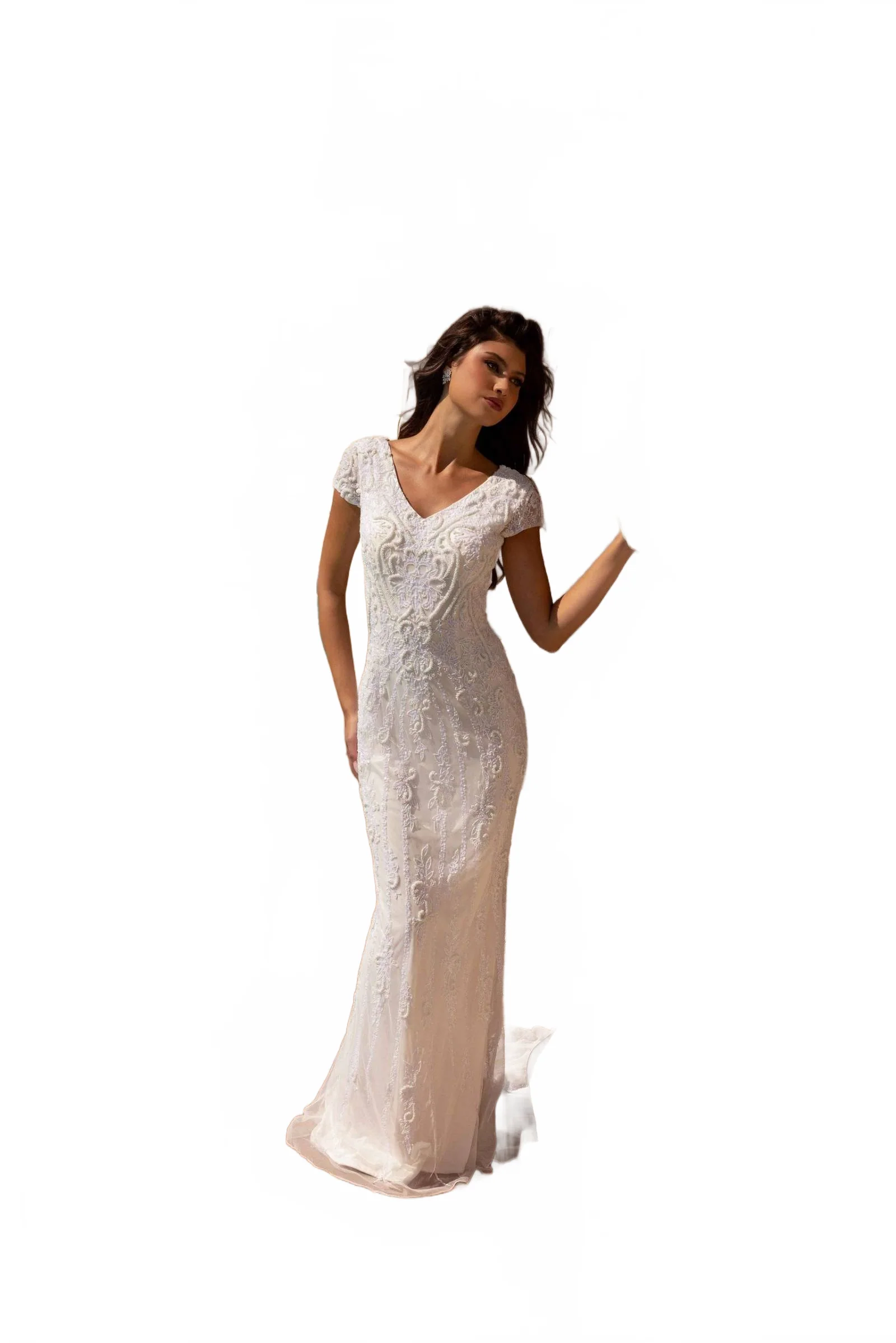 Primavera Couture 11121 Long Bridal Gown Fitted Wedding Dress - Image 8