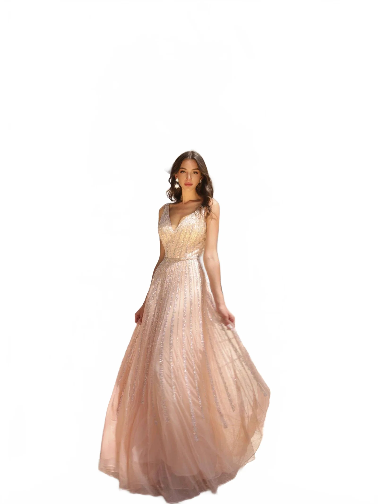 Primavera Couture 12116 A-Line Long Formal Beaded Prom Gown - Image 6