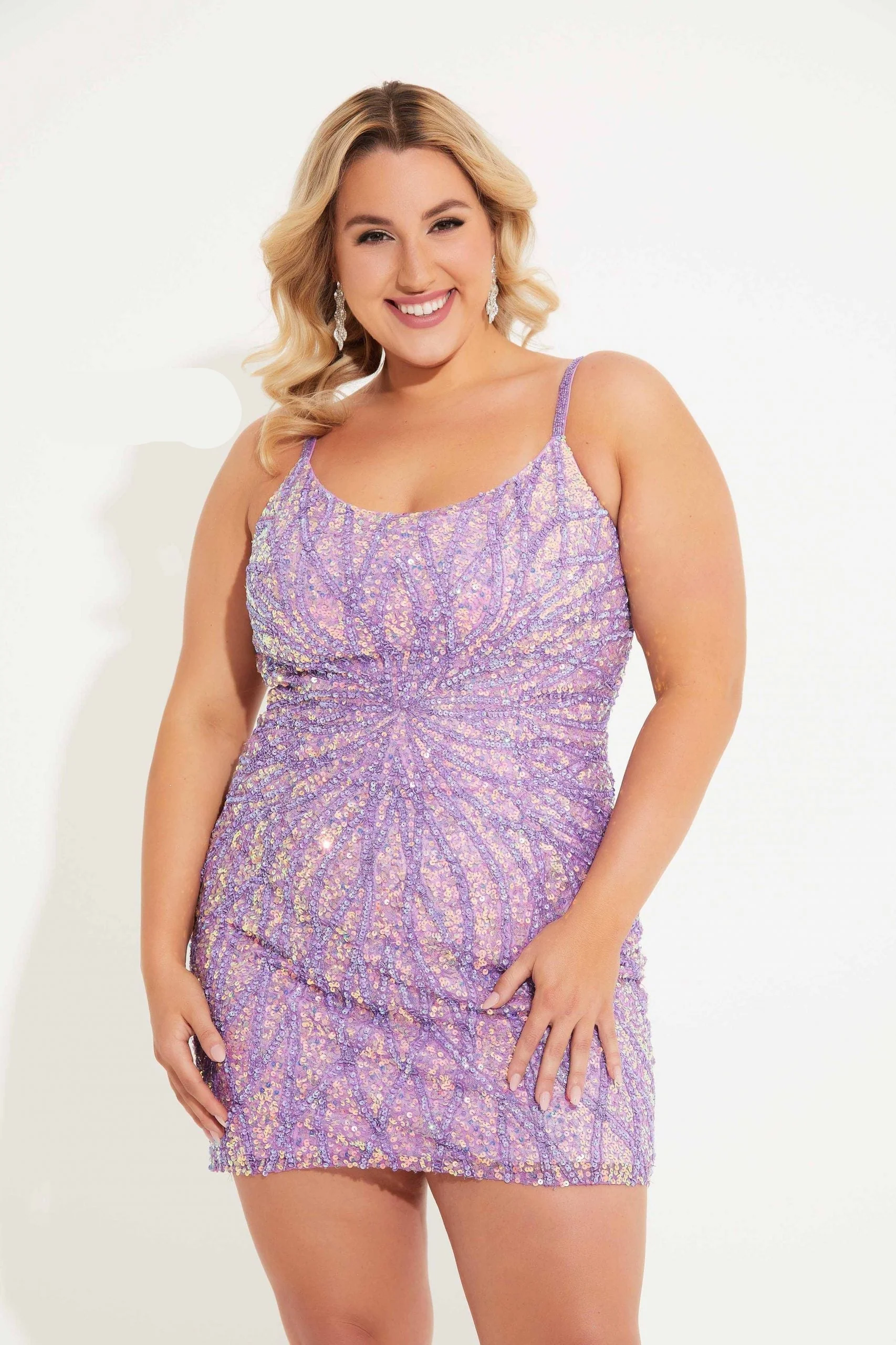 Primavera Couture 14061 Plus Size Sequin Cocktail Dress - Image 5