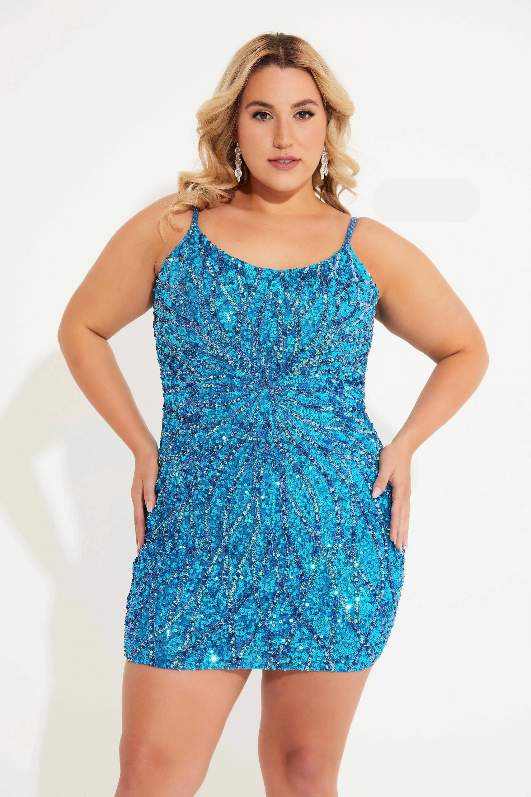 Primavera Couture 14061 Plus Size Sequin Cocktail Dress - Image 8