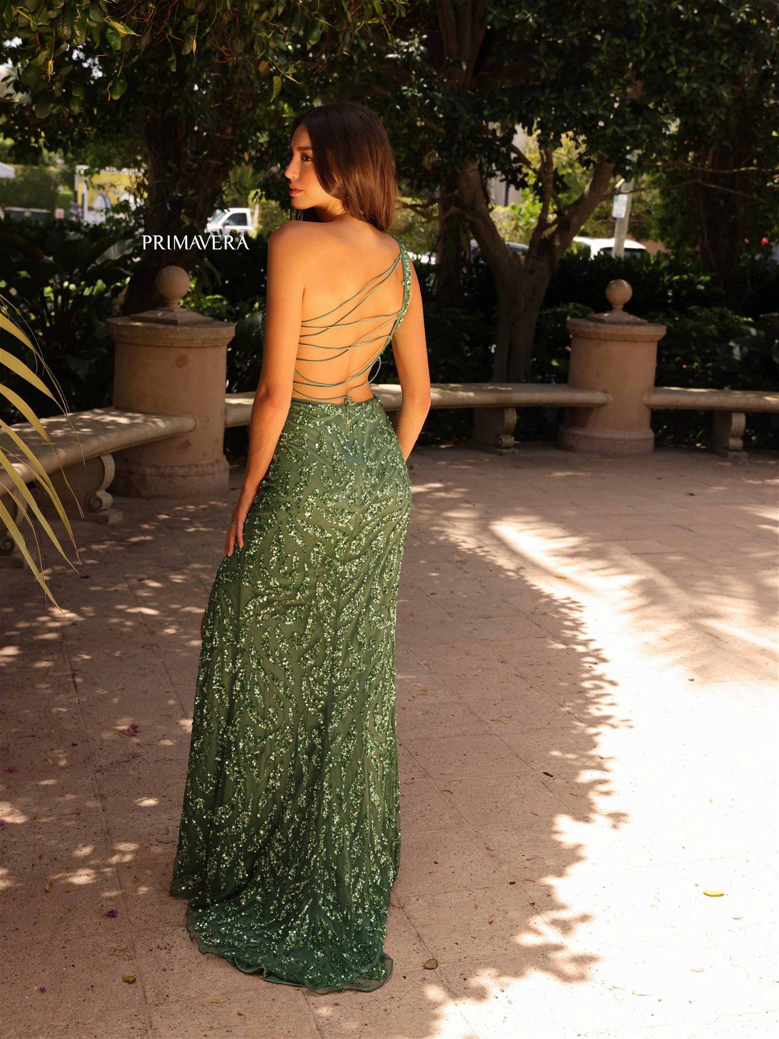 Primavera Couture 4191 Beaded Long Formal Sequin Prom Dress - Image 11