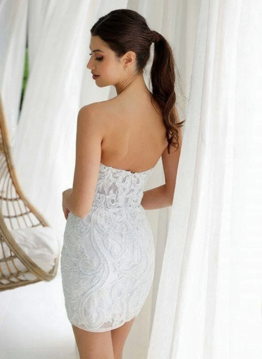Primavera Couture 4227 Fitted Homecoming Beaded Short Cocktail Dress - Image 4