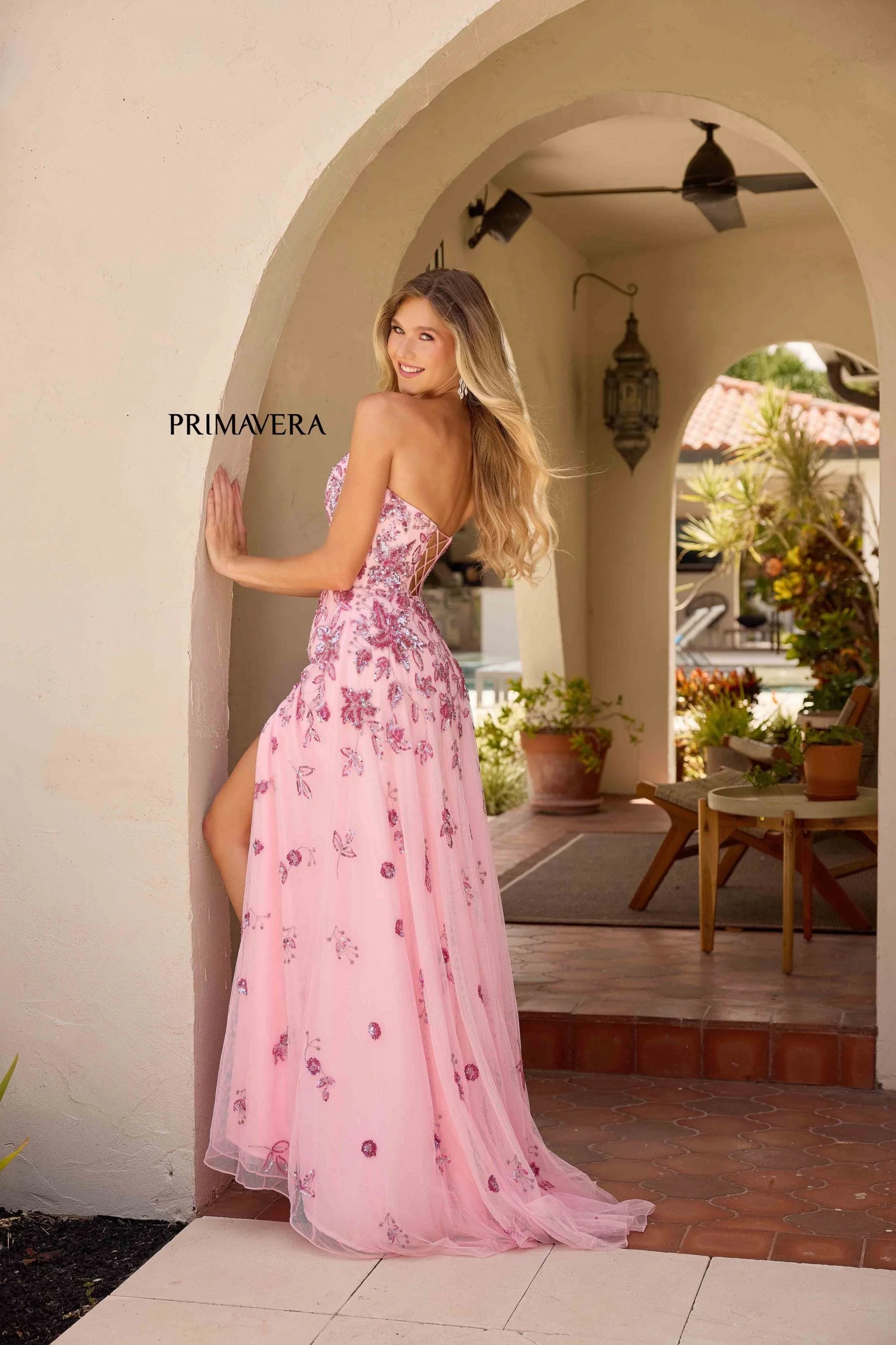 Primavera Couture 4361 Formal Long A-Line Prom Evening Dress - Image 2