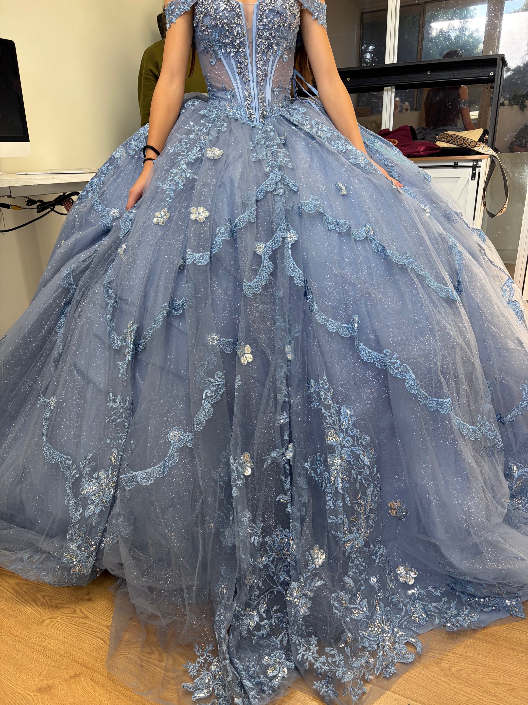 Prom Dress Sweetheart Off The Shoulder Ball Gown By Layla K LK273 - Image 7
