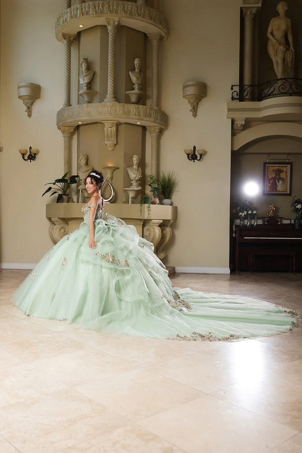 Quinceanera Dress Sweetheart Ruffles Sequin Prom Gown By Layla K LK272 - Image 12