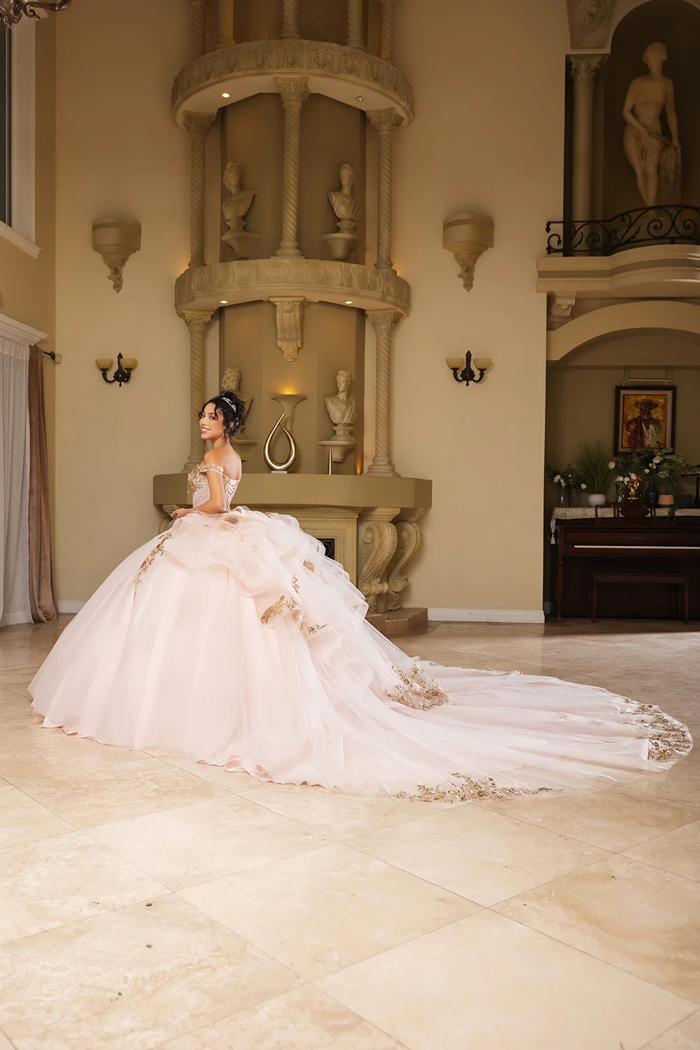 Quinceanera Dress Sweetheart Ruffles Sequin Prom Gown By Layla K LK272 - Image 6
