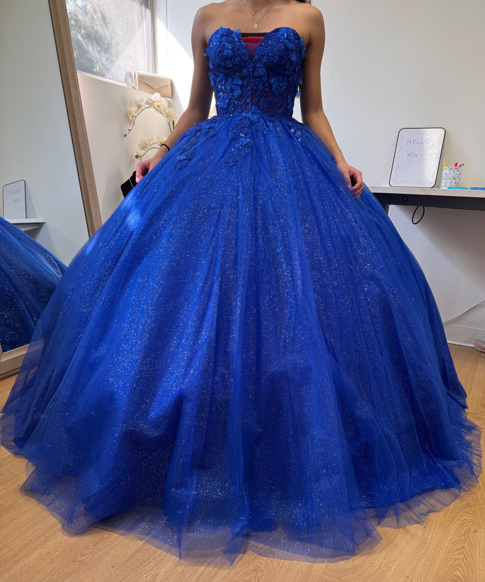 Quinceanera Gown Sweetheart Corset Back Gala Dress By Layla K LK243 - Image 4