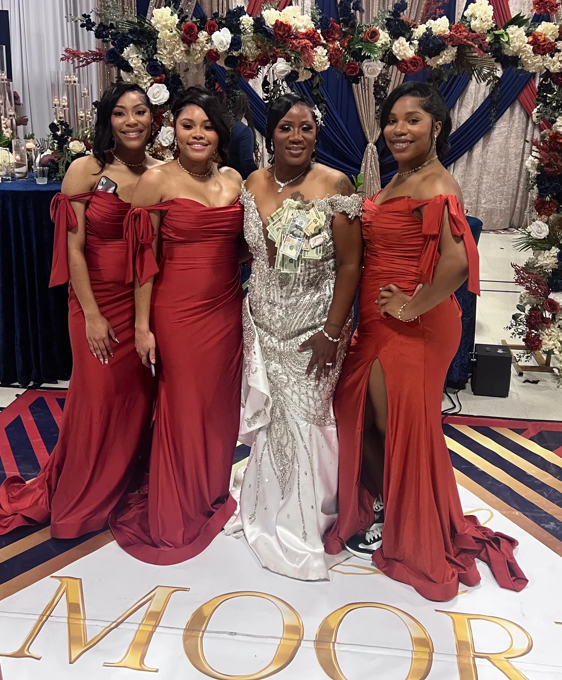 Red Bridesmaid Dresses-Inexpensive Ruched Prom - Image 9