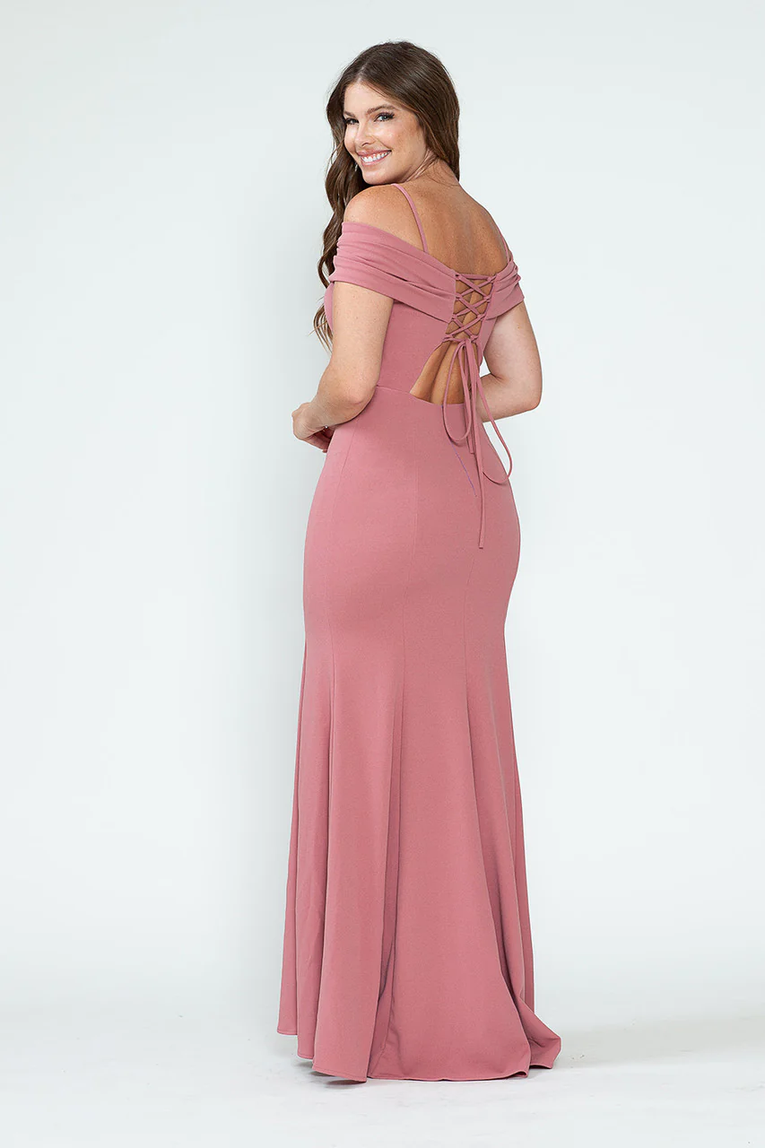 Red Carpet Dress Off The Shoulder Mermaid Formal Gown By Lenovia 5317 - Image 11