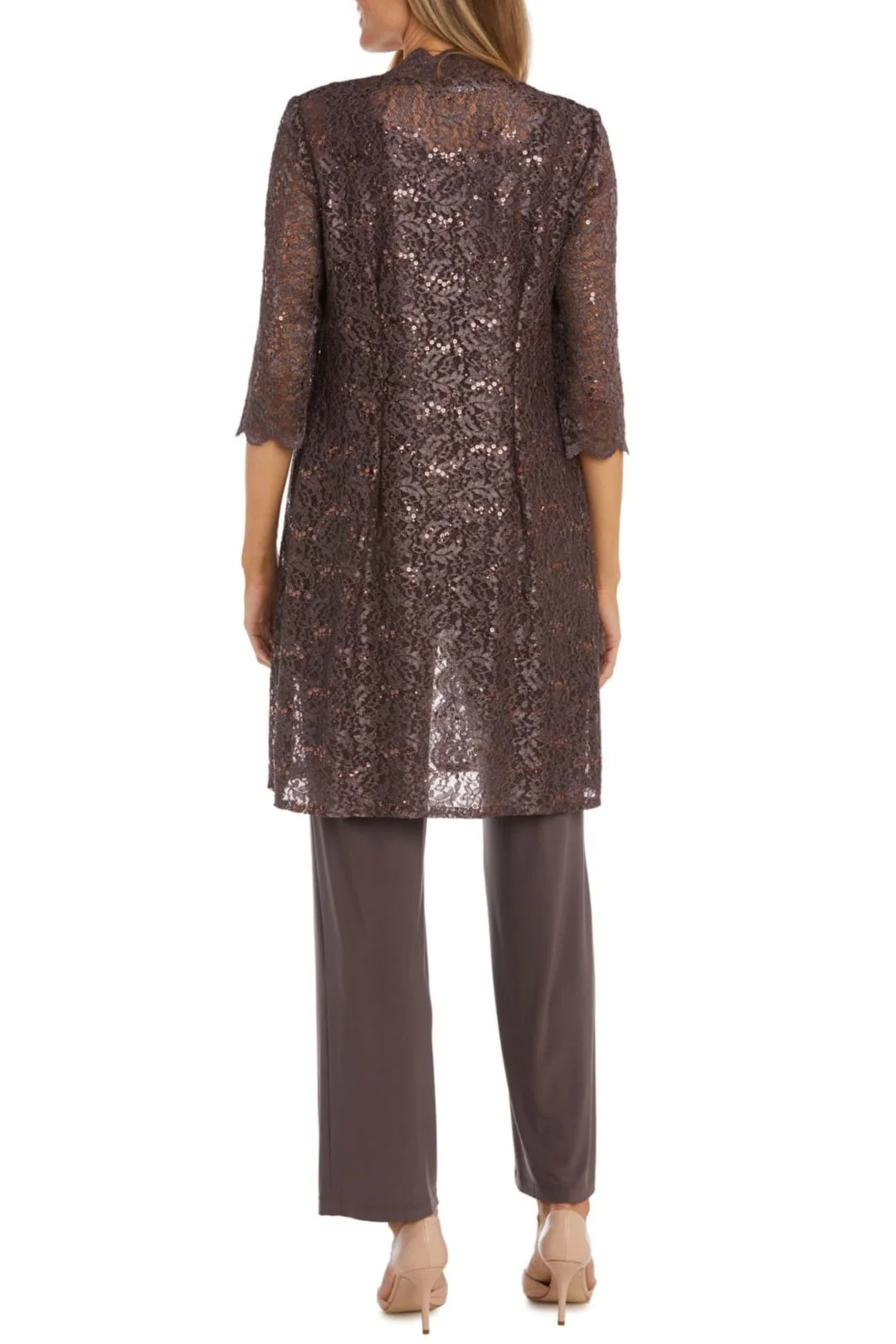 RM Richards 1993 FIG Lace 3/4 Sleeve 3-Piece Pant Set - Image 2